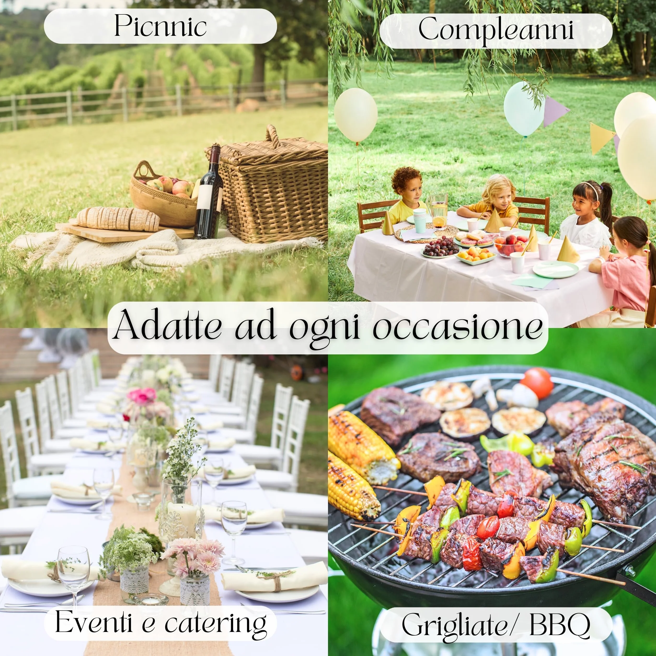 Coltelli Legno Bambù Monouso Ecologici Set 144 Pezzi Posate Biodegradabili