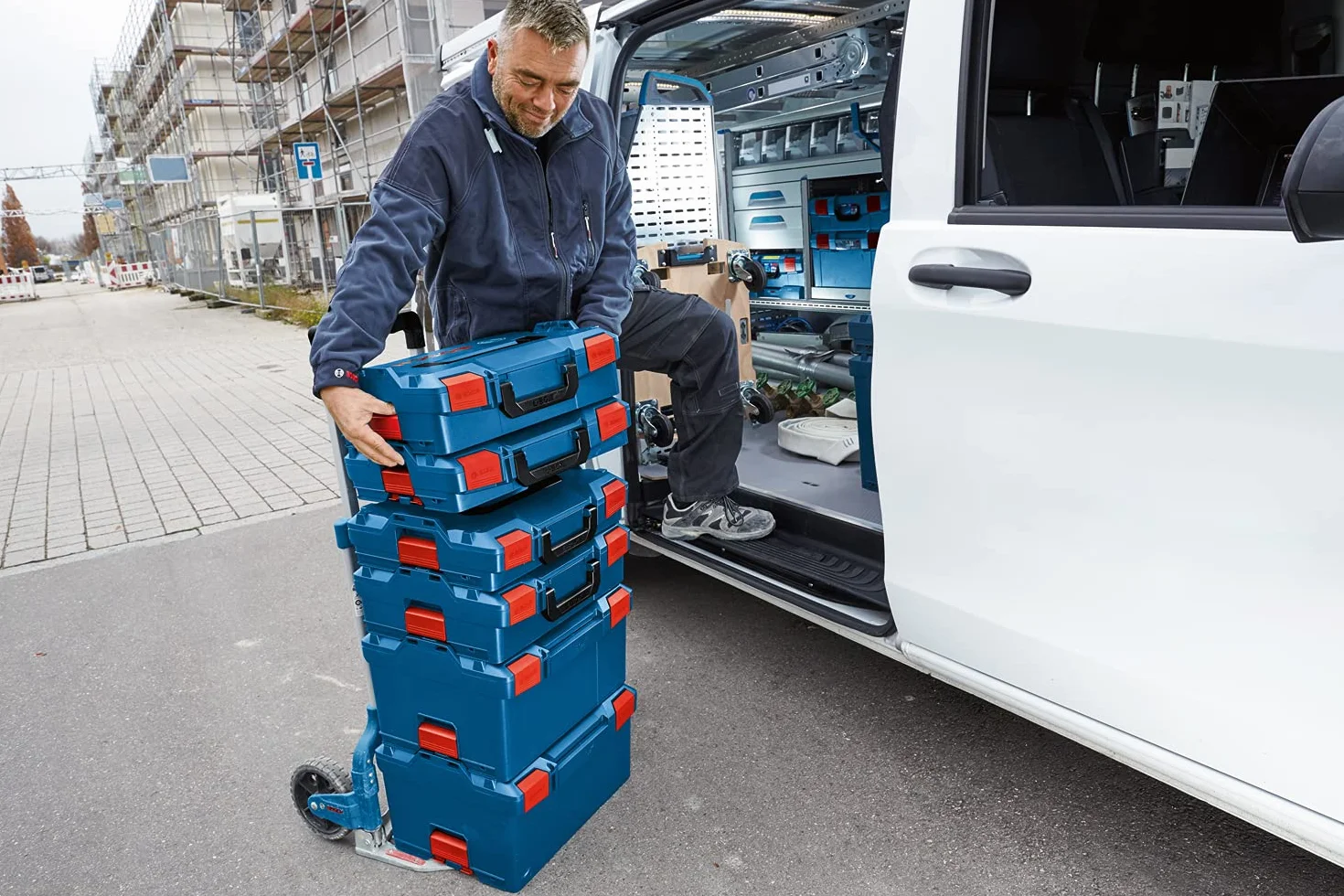 Bosch Professional 1600A012G2 Valigetta, Blu, 44.2 x 35.7 x 25.3 cm