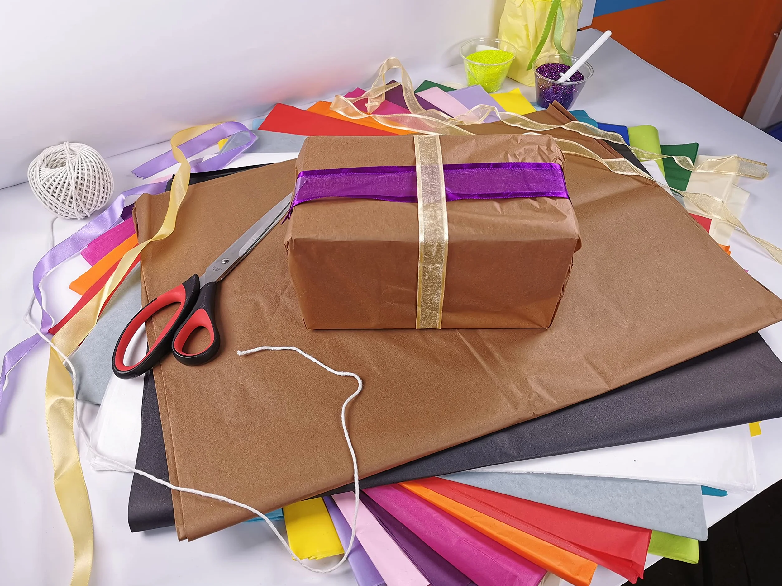 Fogli di carta velina marrone cioccolato per avvolgere 60 fogli grandi, carta artistica priva di acidi, perfetti per confezioni regalo, conservazione, imballaggio, archiviazione, triturazione