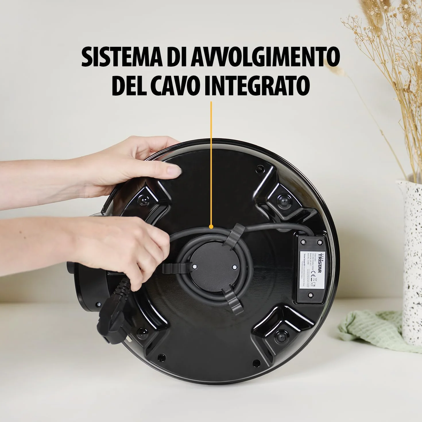 Tristar Piastra per Crepes BP-2637, Waffle e Piadine, 1000 watt, Diametro da 30 cm, Antiaderente