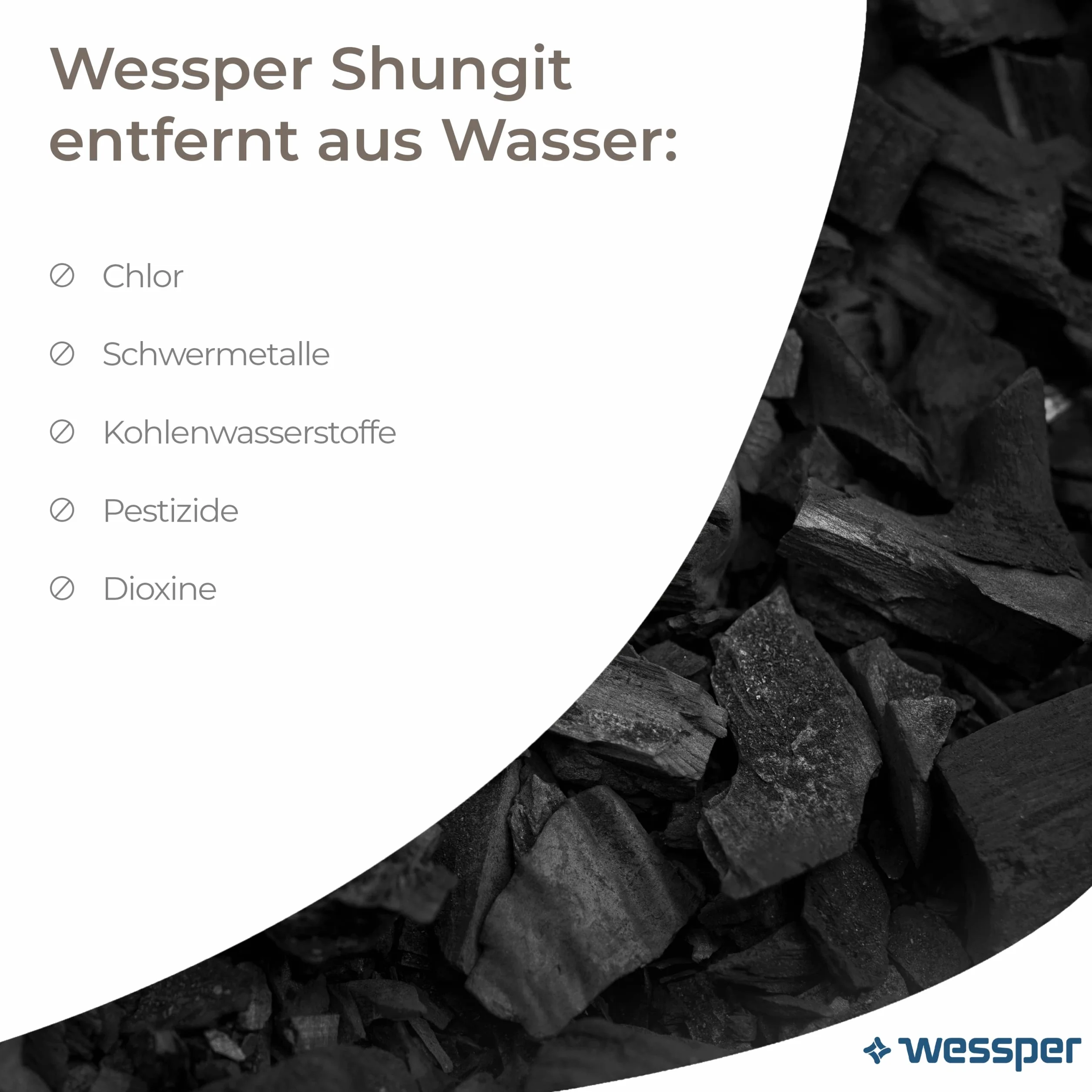 Wessper® Shungite kamień czarny kryształ do oczyszczania wody uzdrawianie Chakra Reiki 500g