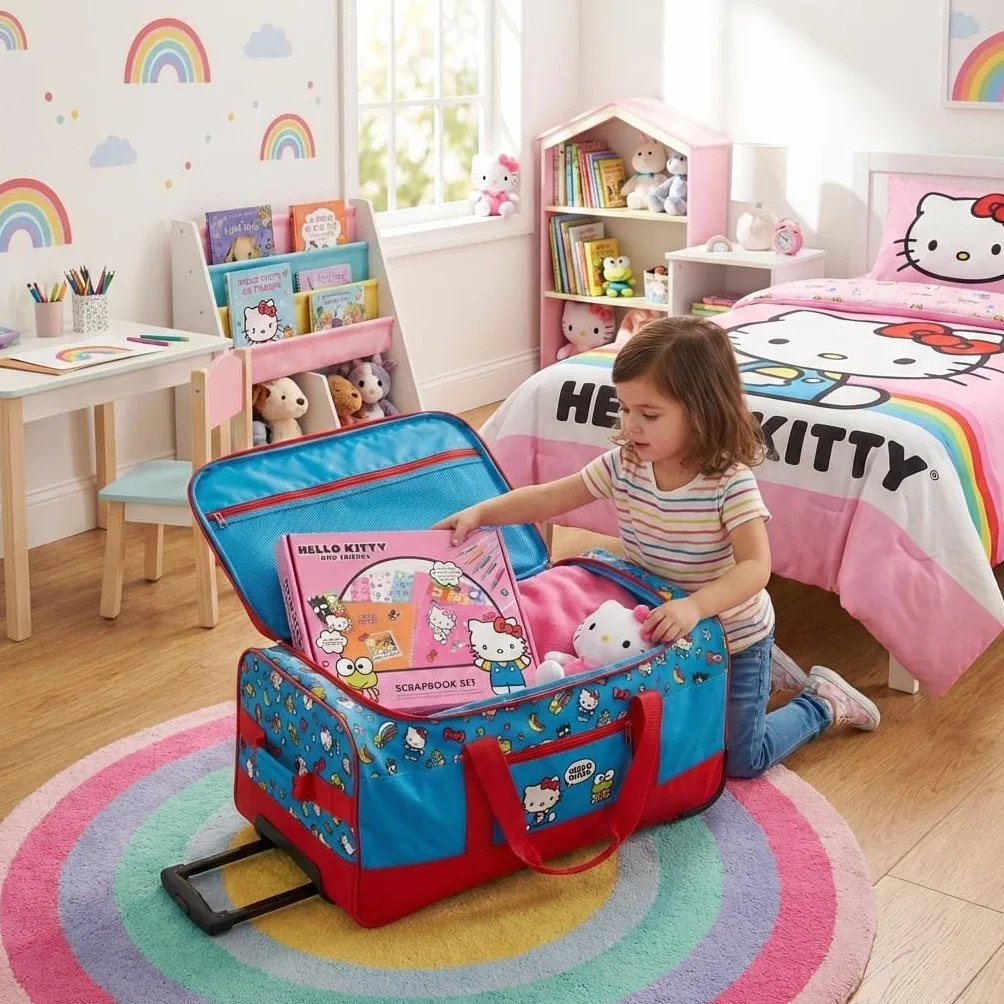Toyland® Hello Kitty Scrapbook Set - Kit di attività creative da 520 pezzi con regalo a sorpresa incluso - Scrapbooking fai da te per bambini dai 3 anni in su