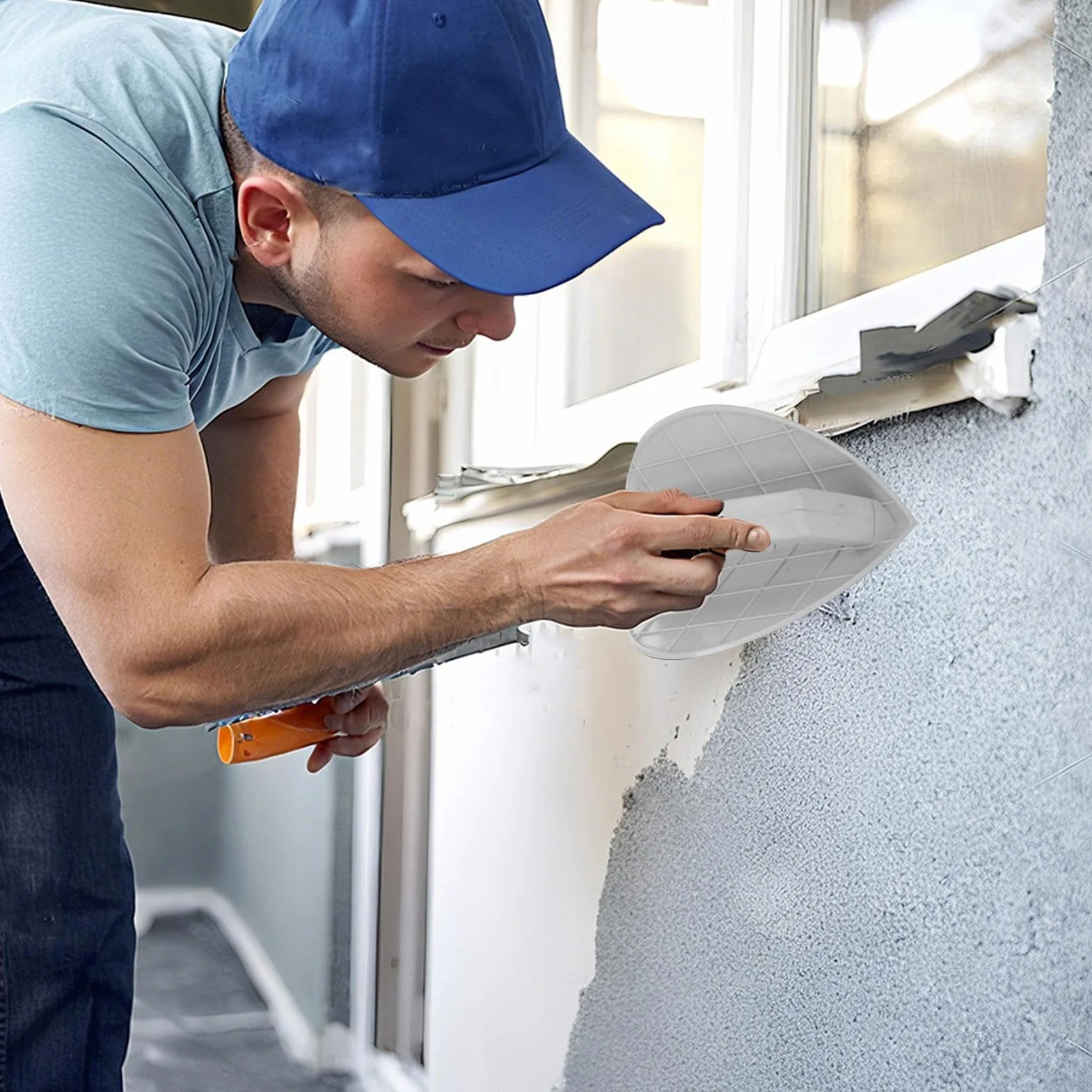 Strumento di levigatura – Design angolare, strumenti manuali autoadesivi, levigatrice manuale per angoli stretti, per finestre, angoli, mobili, pavimenti, cartongesso, metallo, cartongesso, pietra