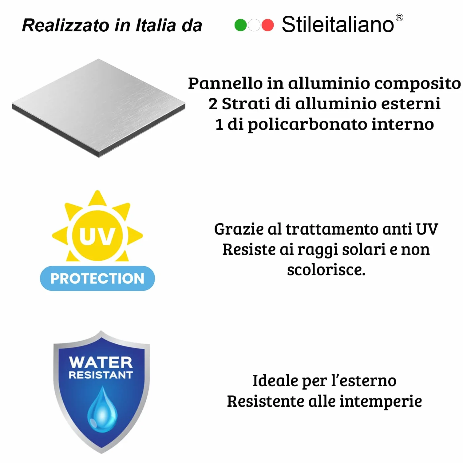 Stileitaliano Numero Civico per Esterno Personalizzato Targa Casa con Nome famiglia Numero Via Comune Resistente alla Pioggia e Sole regolamentare