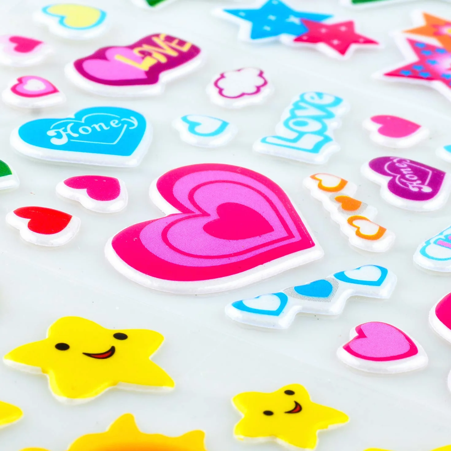 Habett Adesivi per Bambini, 920+ Stickers 3D per Puffy Adesivi per Regali Gratificanti Scrapbooking Inclusi Camion, Unicorno, Animali, Pesci, Dinosauri, Numeri, Frutta e Altro (36 Fogli)
