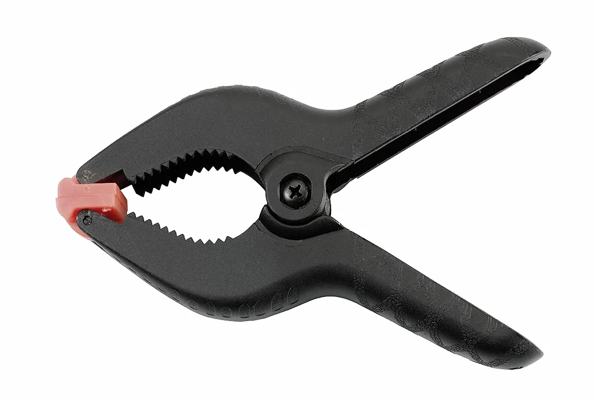 kwb Profie Spring Zword 90 mm, larghezza di serraggio 30 mm, 4 confezione, alta forza di primavera per colla e lavori adesivi, morsetto a molla per parentesi e tenuta
