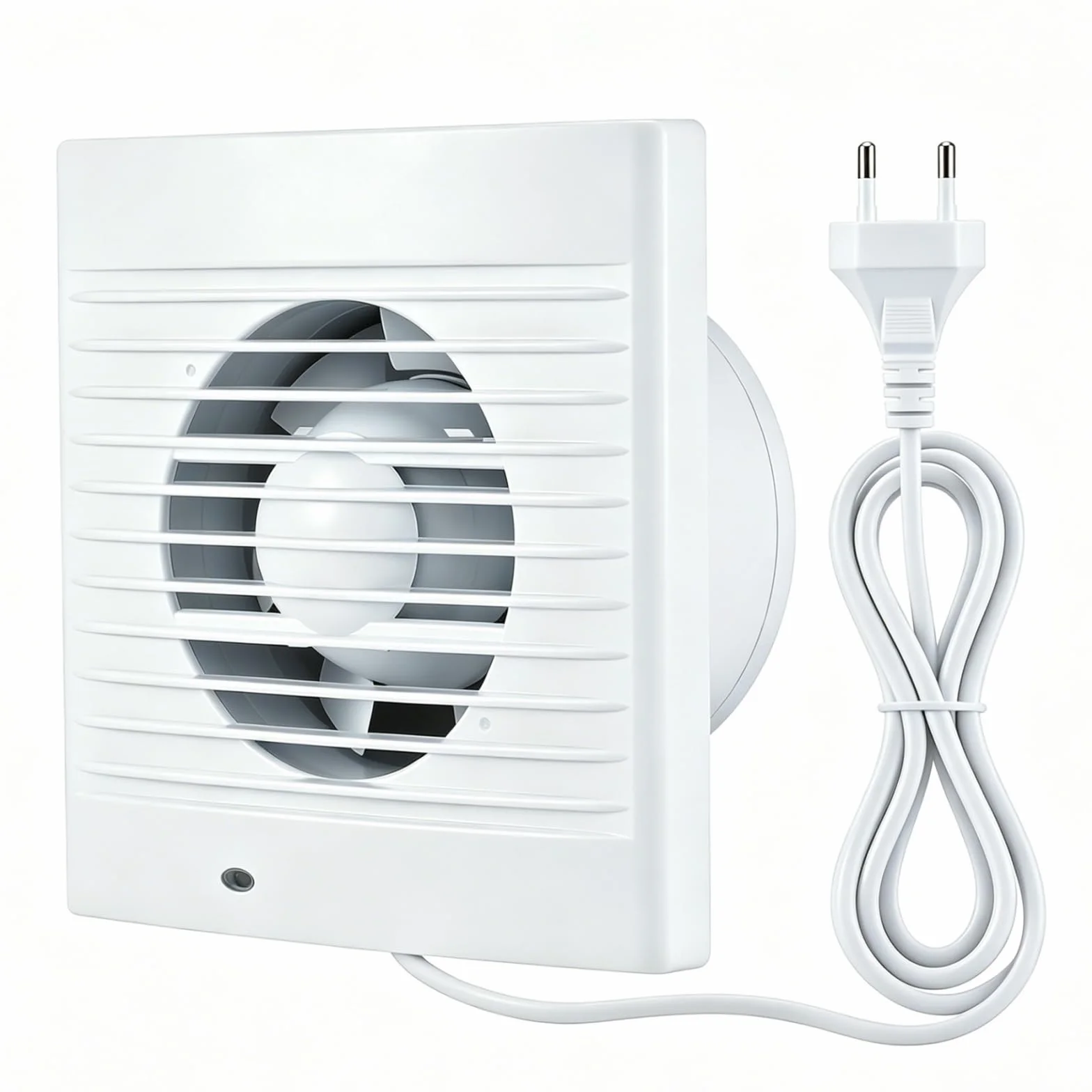 Aspiratore Bagno 100mm Ventola Aspirazione Bagno Silenzioso,12W Estrattore Aria Silenzioso con Valvola Antiritorno, Ventola Bagno per WC Cucina Ufficio Garage