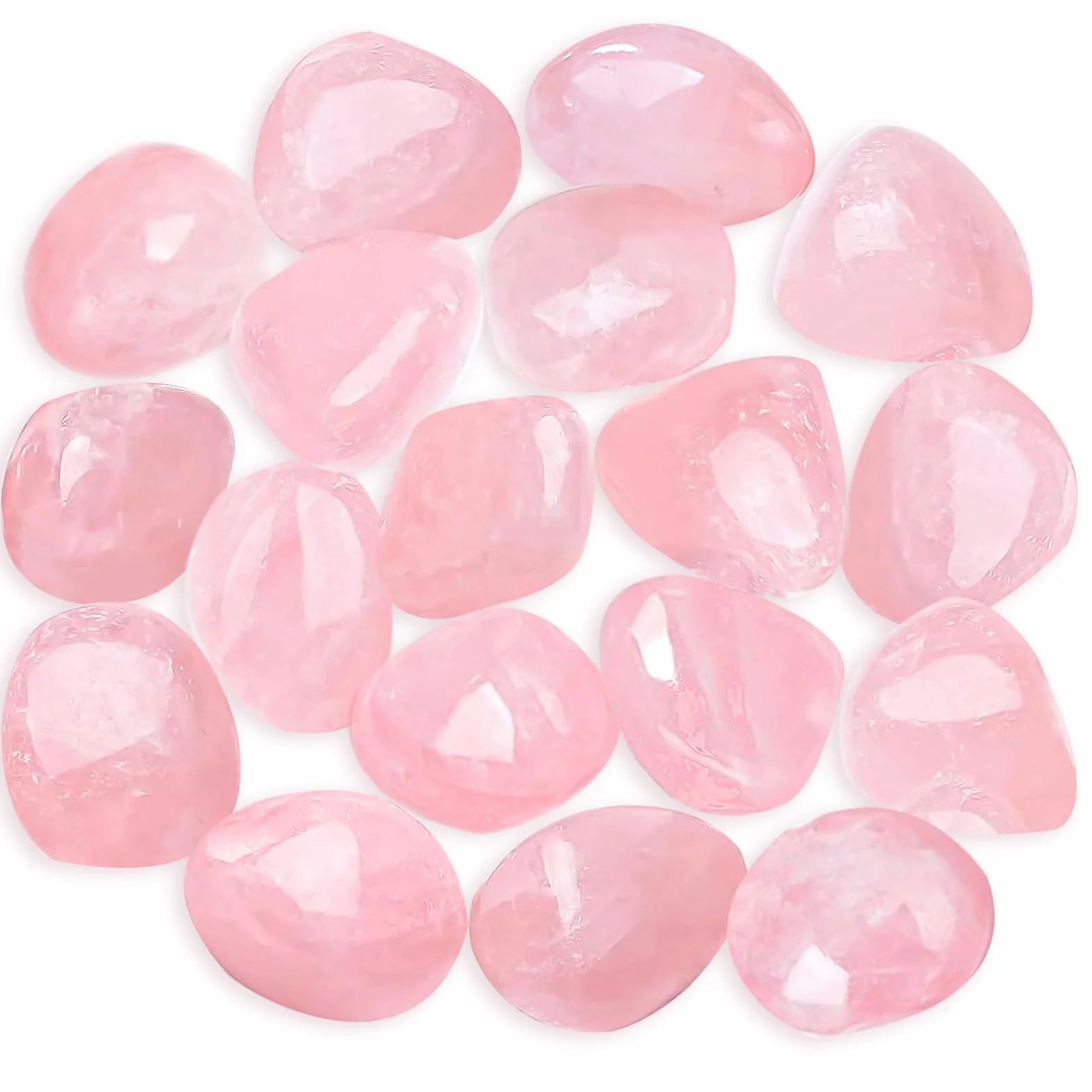 Quarzo Rosa Pietra Naturale 2-3cm Set 100g Trasparente