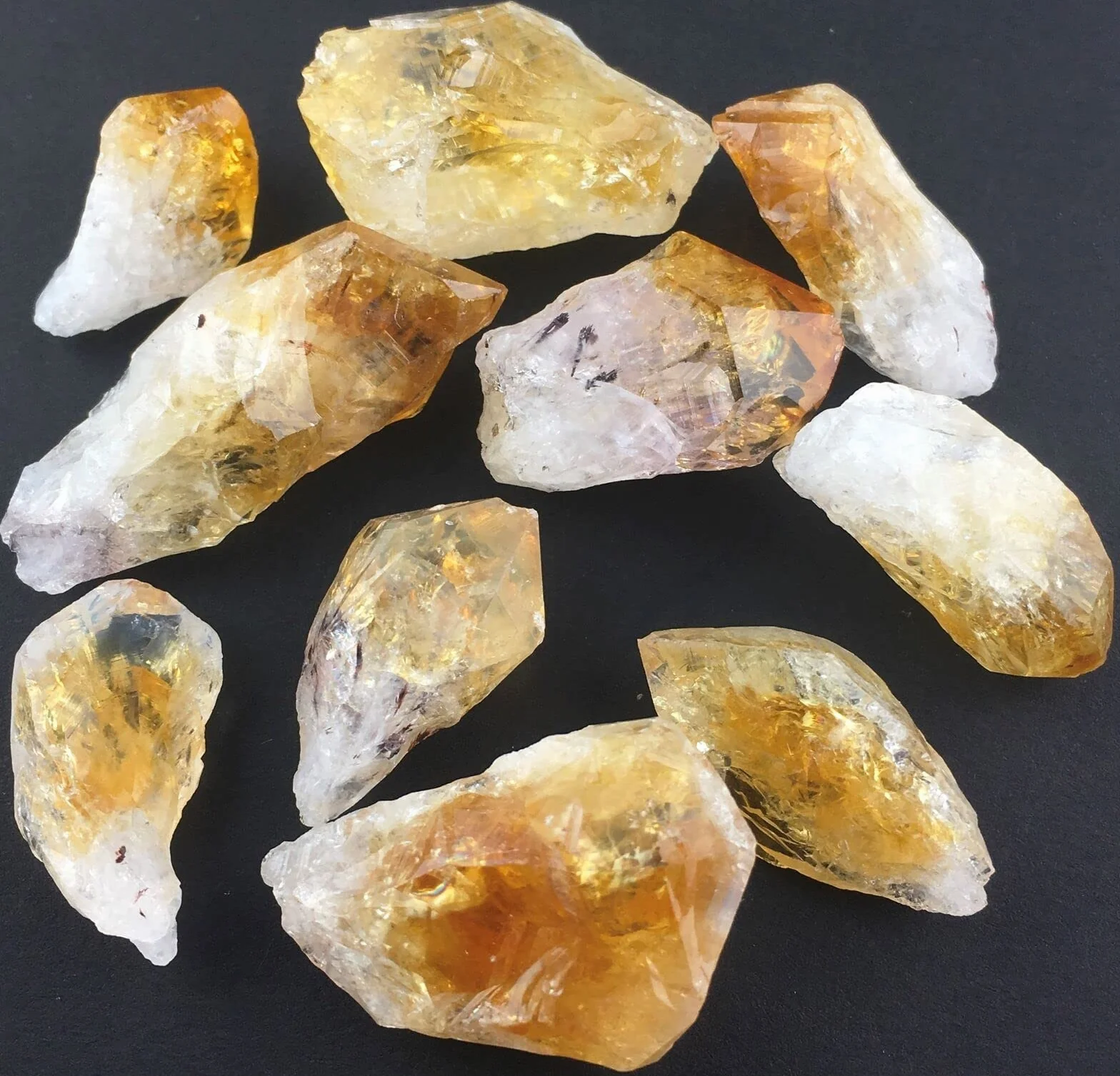 TENET PUNTA DI QUARZO CITRINO MADERA - pietra grezza naturale per cristalloterapia