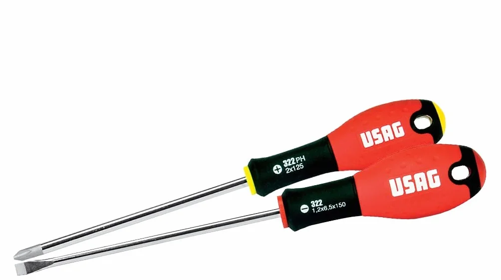 USAG 322 SH10 - Serie di 10 cacciaviti ad intaglio e a stella 03220255