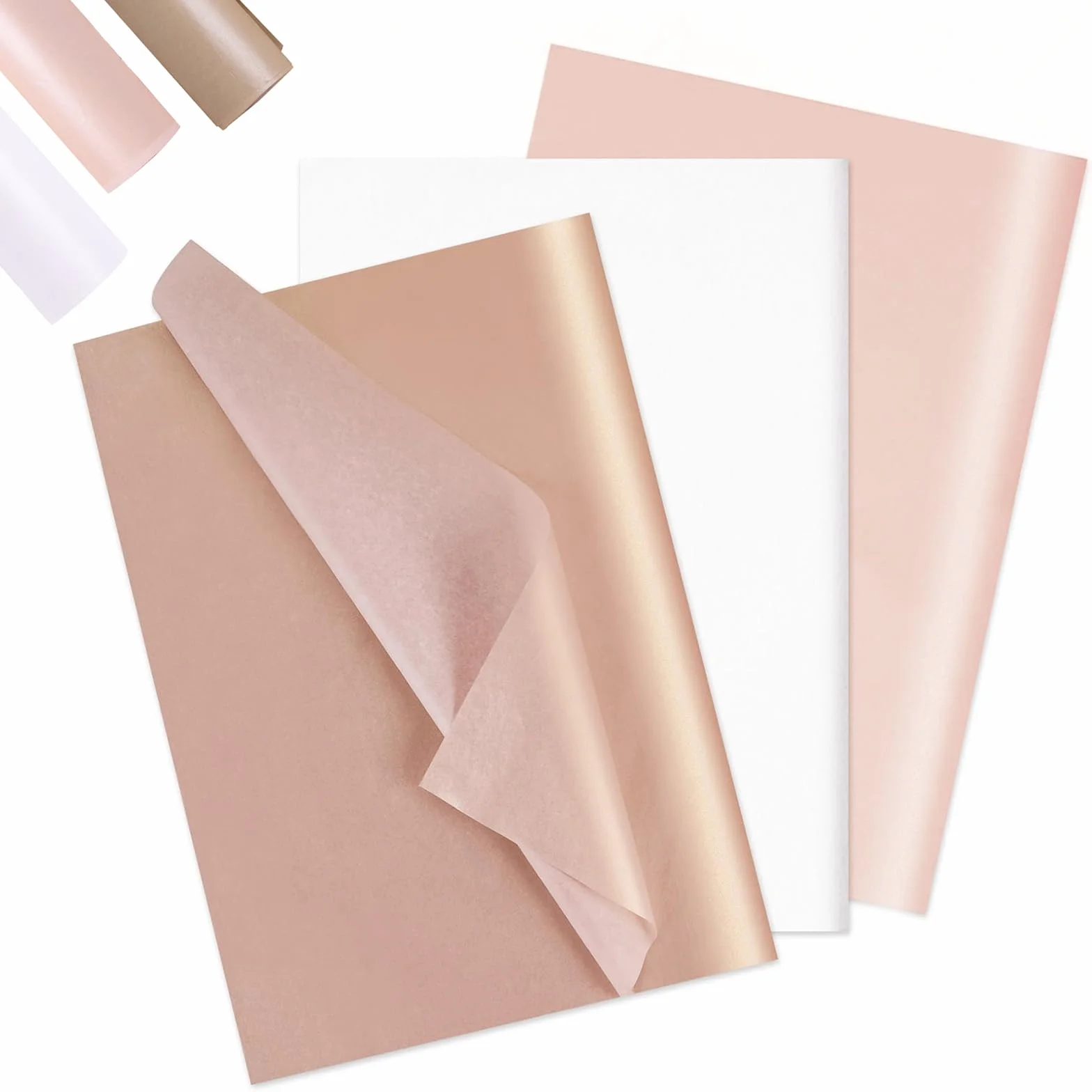 Carta Velina Comioke, 30 Fogli Rosa 70x50 cm, Per Confezioni Regalo e Decorazioni