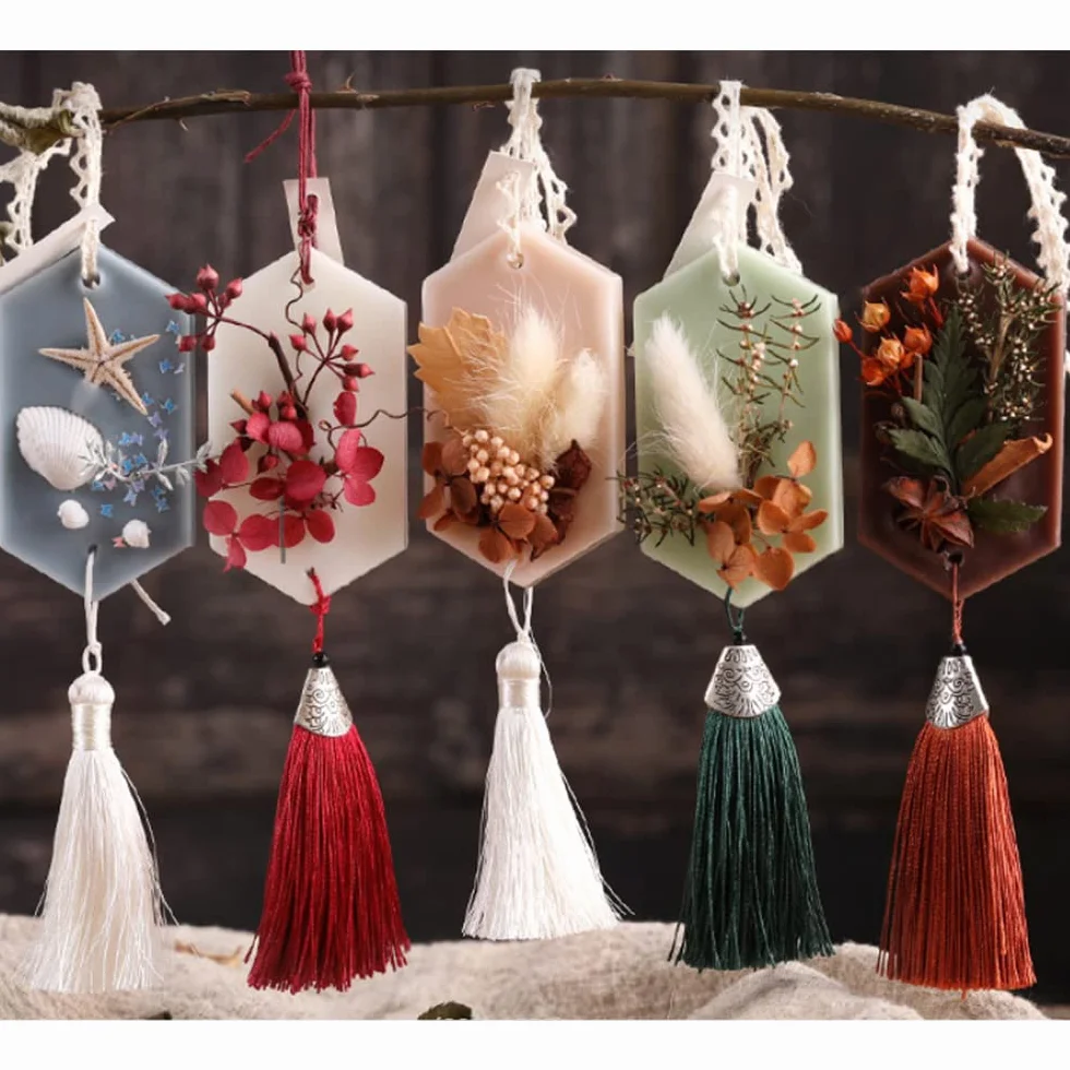 3 Pezzi Stampi in Silicone per Sapone,Stampo per Candele in silicone,Stampi Sapone Fai da Te con Foro per Appendere,6 Cavità e 4 Cavità stampi silicone per DIY Homemade Craft