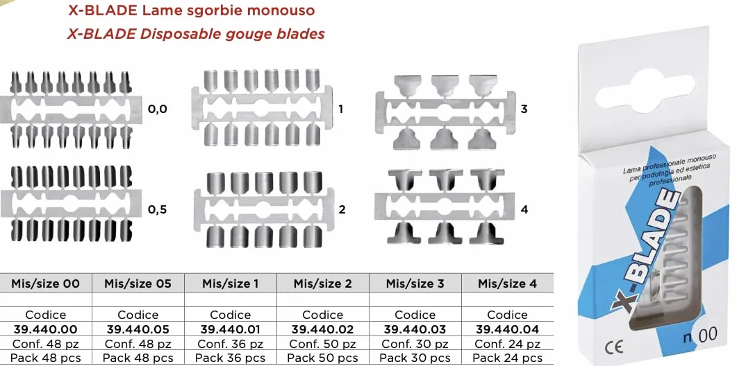 BLUE FARM | Manico per sgorbia X-Blade per mis. 00-0.5-1, alluminio 39.400.00
