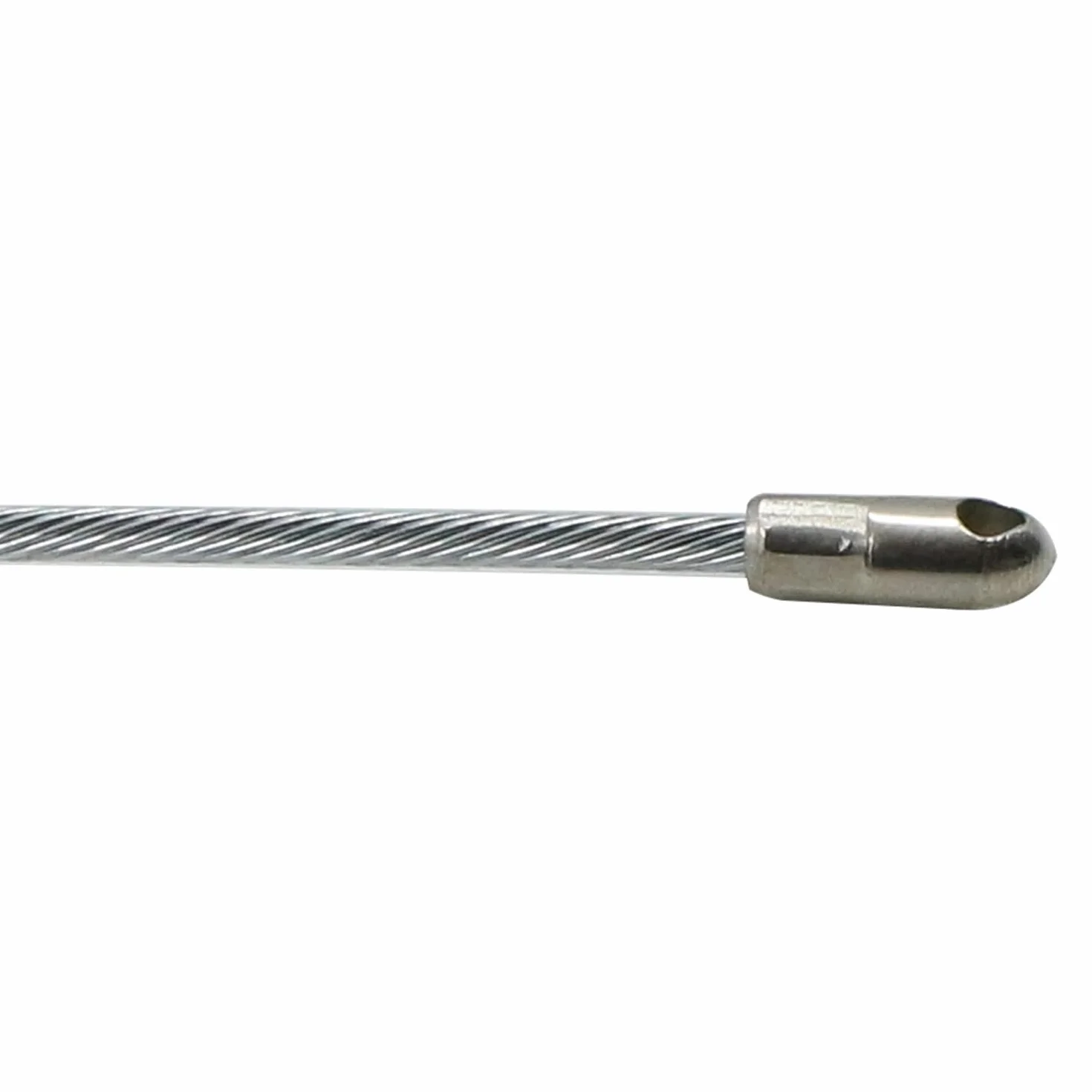 Sonda Tiracavi Passacavi Elettricista - Aid Wire Cable Cavo Threading Dispositivo Kit di Strumenti Per L’Installazione di Cavi, Diametro 3 mm, 5 M, Argento, con Molla di Guida