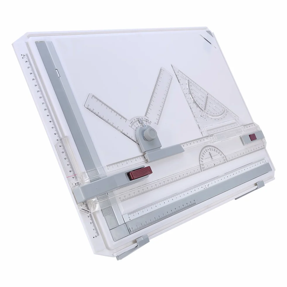 Tavolo da Disegno per Tavolo da Disegno A3, Tavolo da Disegno A3 con Movimento Parallelo e righelli ad Angolo Regolabile per ufficio lavoro studenti studio