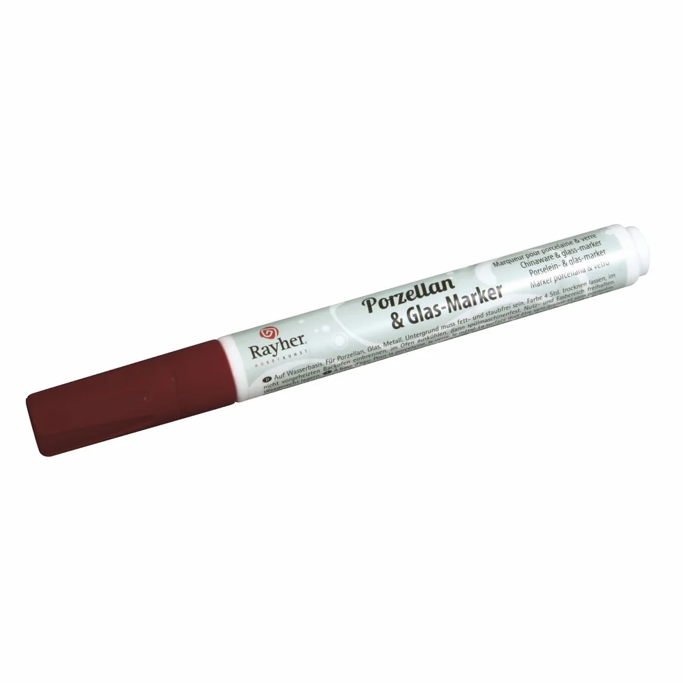 Rayher Marker Porcellana&Vetro, Bordeaux, 1-2 Mm, 38709291
