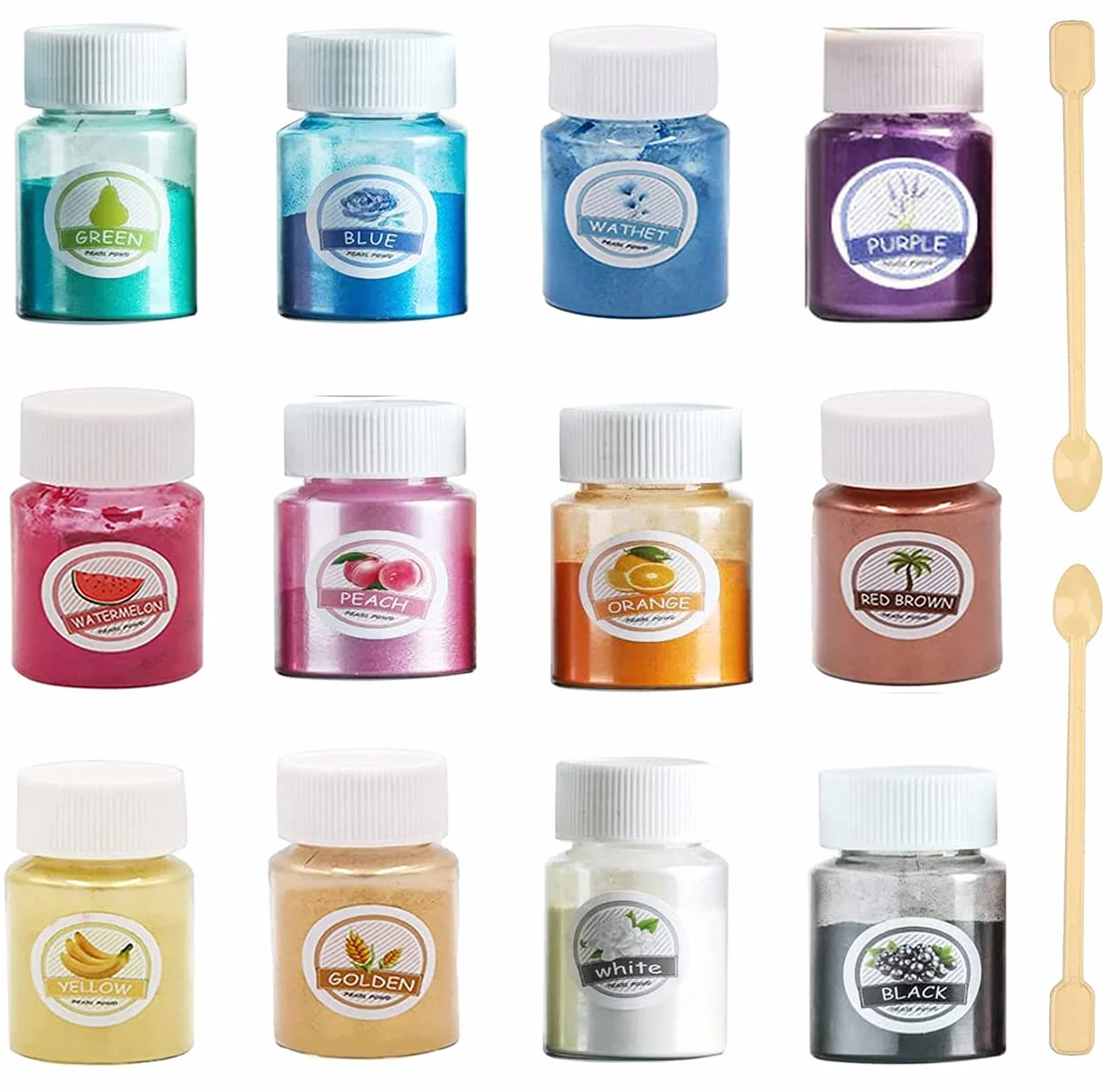 12 x 10 ml di olio per sapone profumato, olio profumato per la produzione di sapone, set di oli profumati di qualità alimentare, per bombe da bagno fai da te, melma, arte, candele, cosmetici
