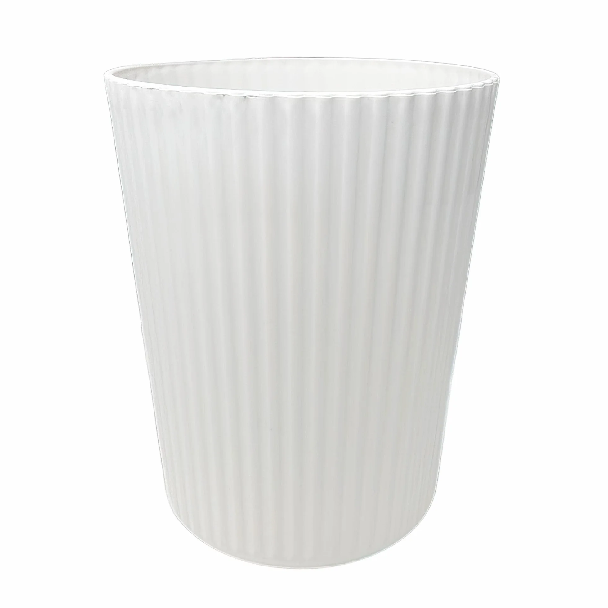 Cestino della carta ANX Cestino della spazzatura Cestino dei rifiuti Cestino della carta in plastica stabile ideale per cameretta dei bambini ufficio cucina altezza 27,8 cm 9L (Bianco)