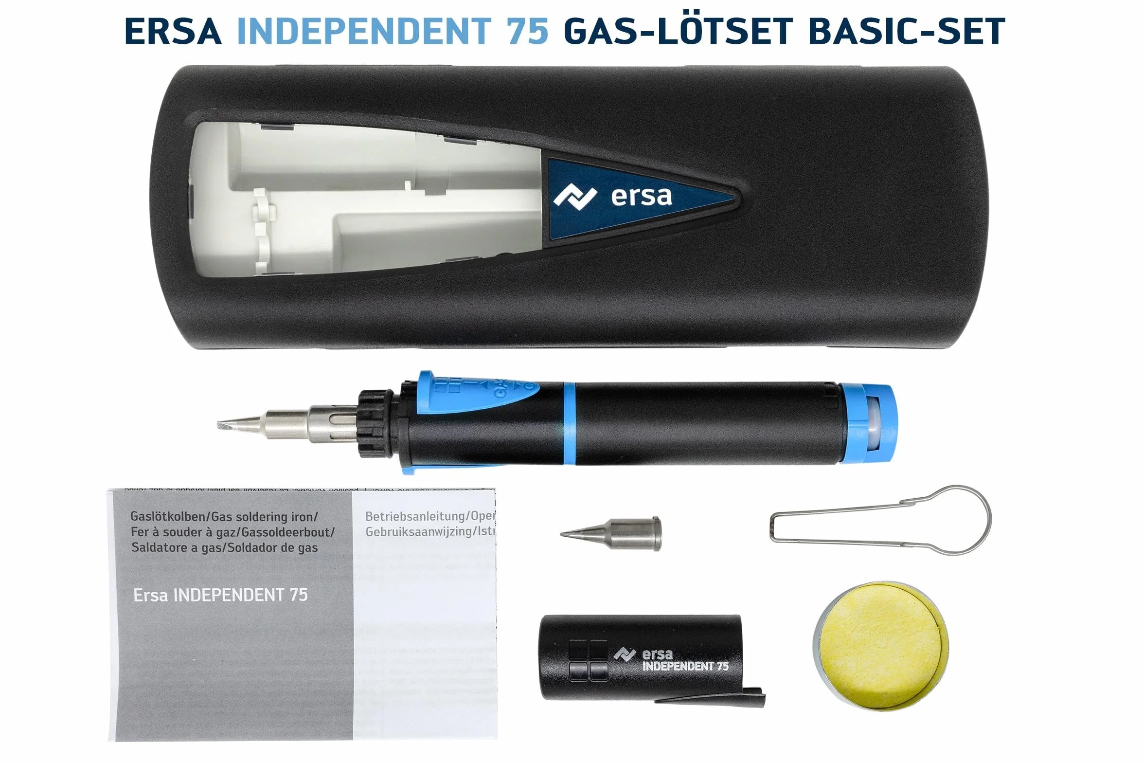 Ersa, OG074000, Set per saldatura a gas 75 15-75W con accensione piezoelettrica