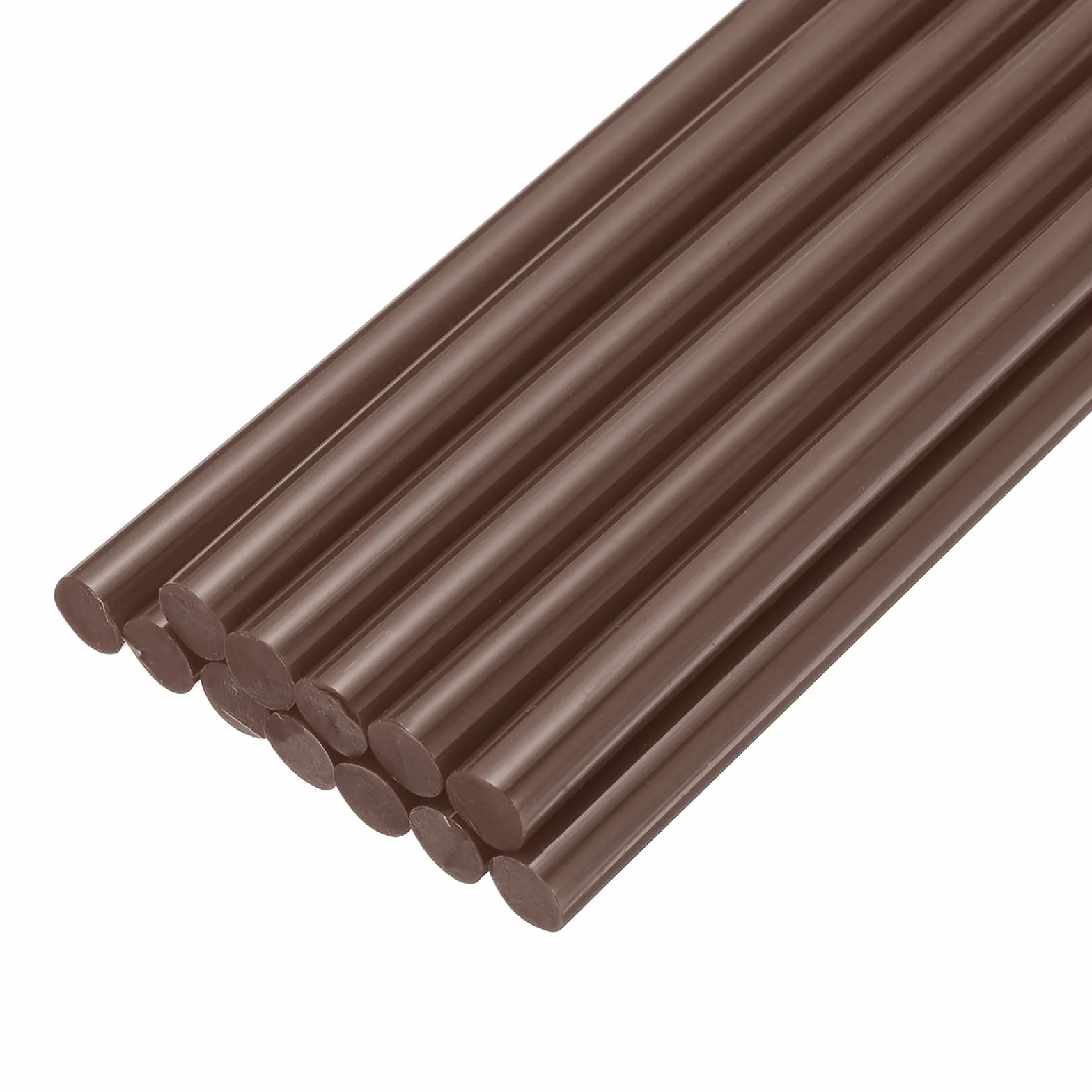 QUARKZMAN Mini Stick Colla a Caldo per Pistola Colla a Caldo 11mm x 200mm Marrone 12pz
