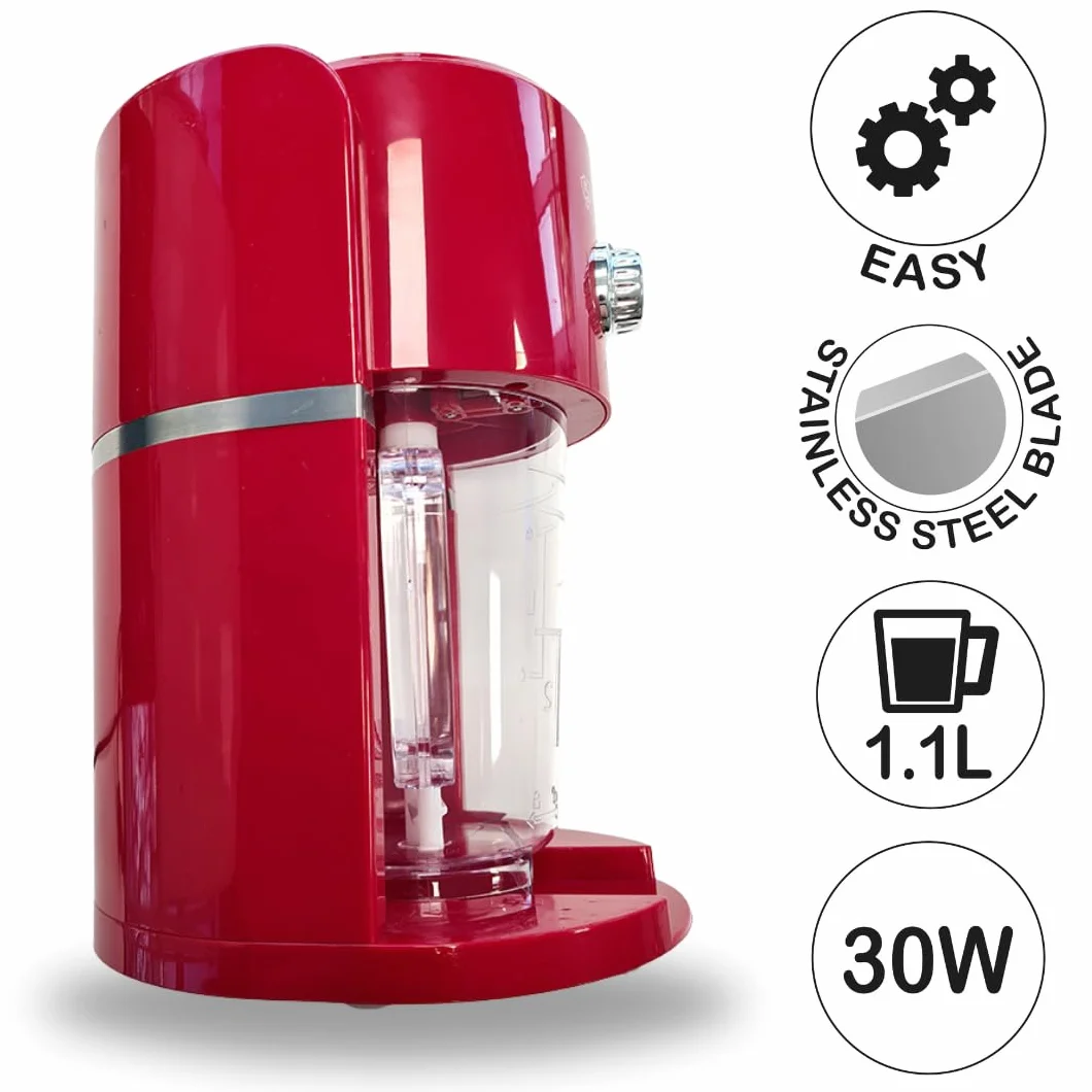 Macchina per ghiaccio elettrica tritaghiaccio 1,1 L acciaio inox per granite cocktail