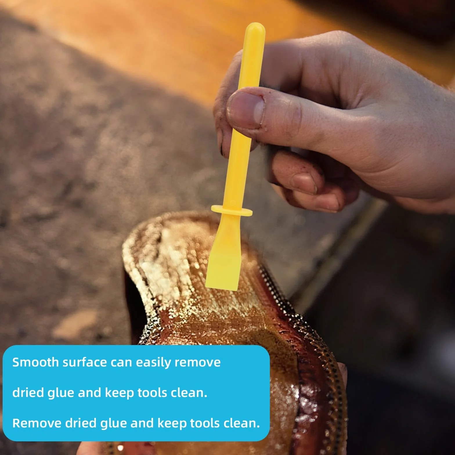 Set di 20 Applicatori Colla, 5 Pennelli e Spatole per Colla in Plastica Colorati per Progetti Fai Da Te di Carta Legno e Lavorazione del Legno