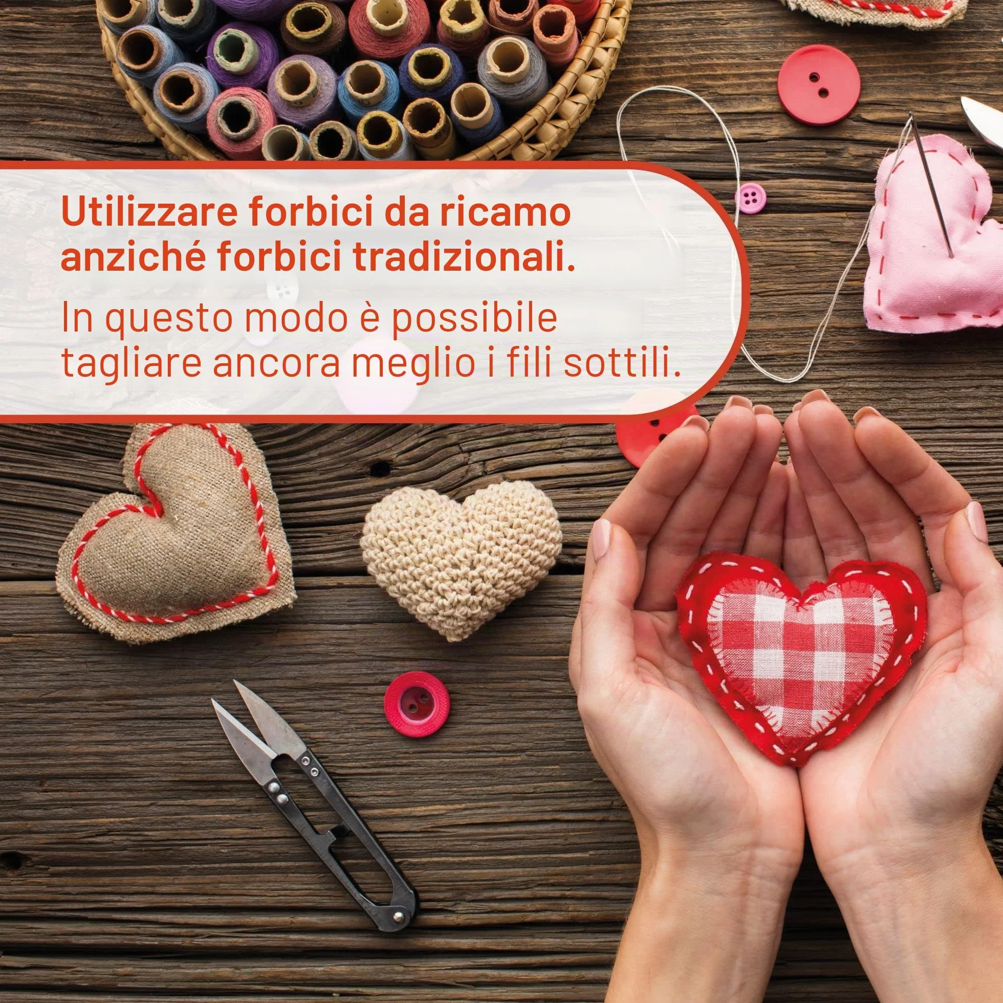 4x Forbici sarta professionali in acciaio inox - Piccole forbici sarta per il taglio preciso del filo, per l'artigianato e per la cura delle piante