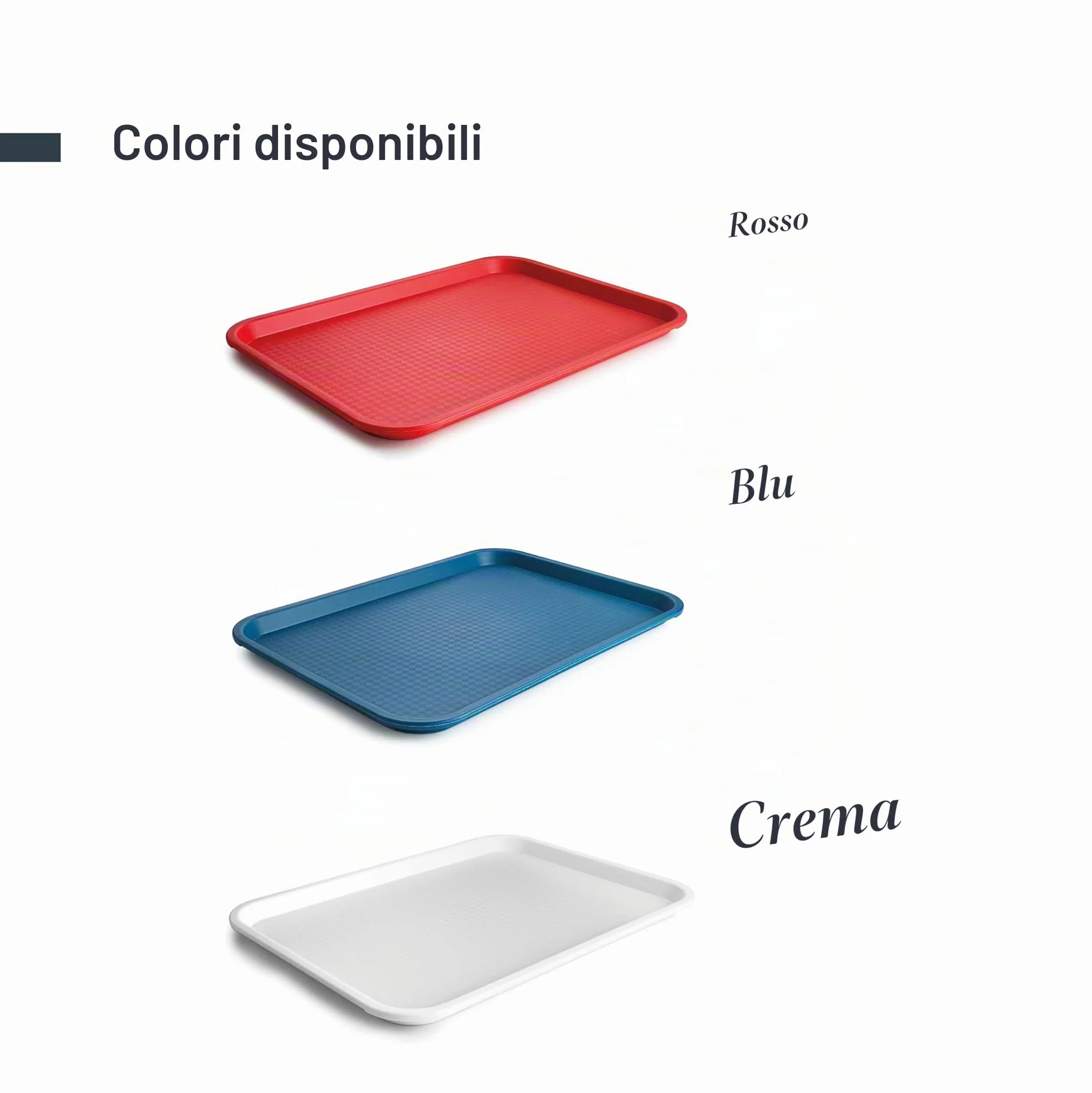 Lacor Vassoio per alimenti 41.5x30.5 cm Polipropilene Impilabile Lavabile in lavastoviglie