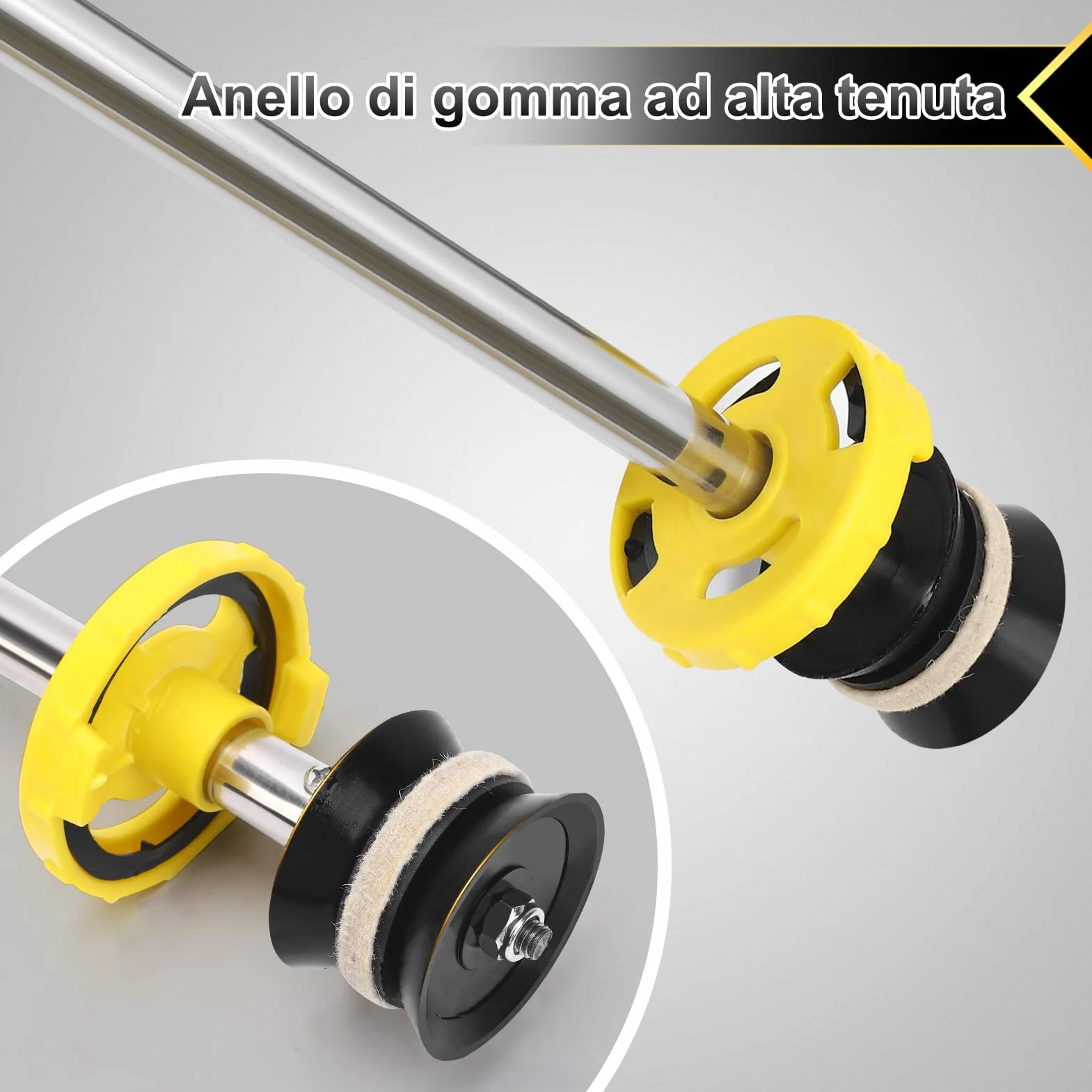 Strumento di Calamcine in Cemento, Scatola di Gomma Applicatore a Calafata Sealar con Usura Resistente Ad Alta Efficienza Ottima capacità di Sigillare gli Spazi Stradali