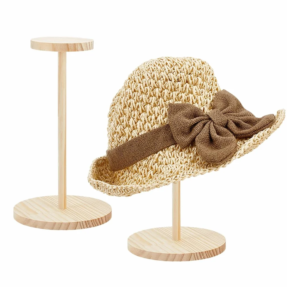PH PandaHall Espositore per Cappelli in Legno Portacappelli da Tavolo 14.5x26.3cm