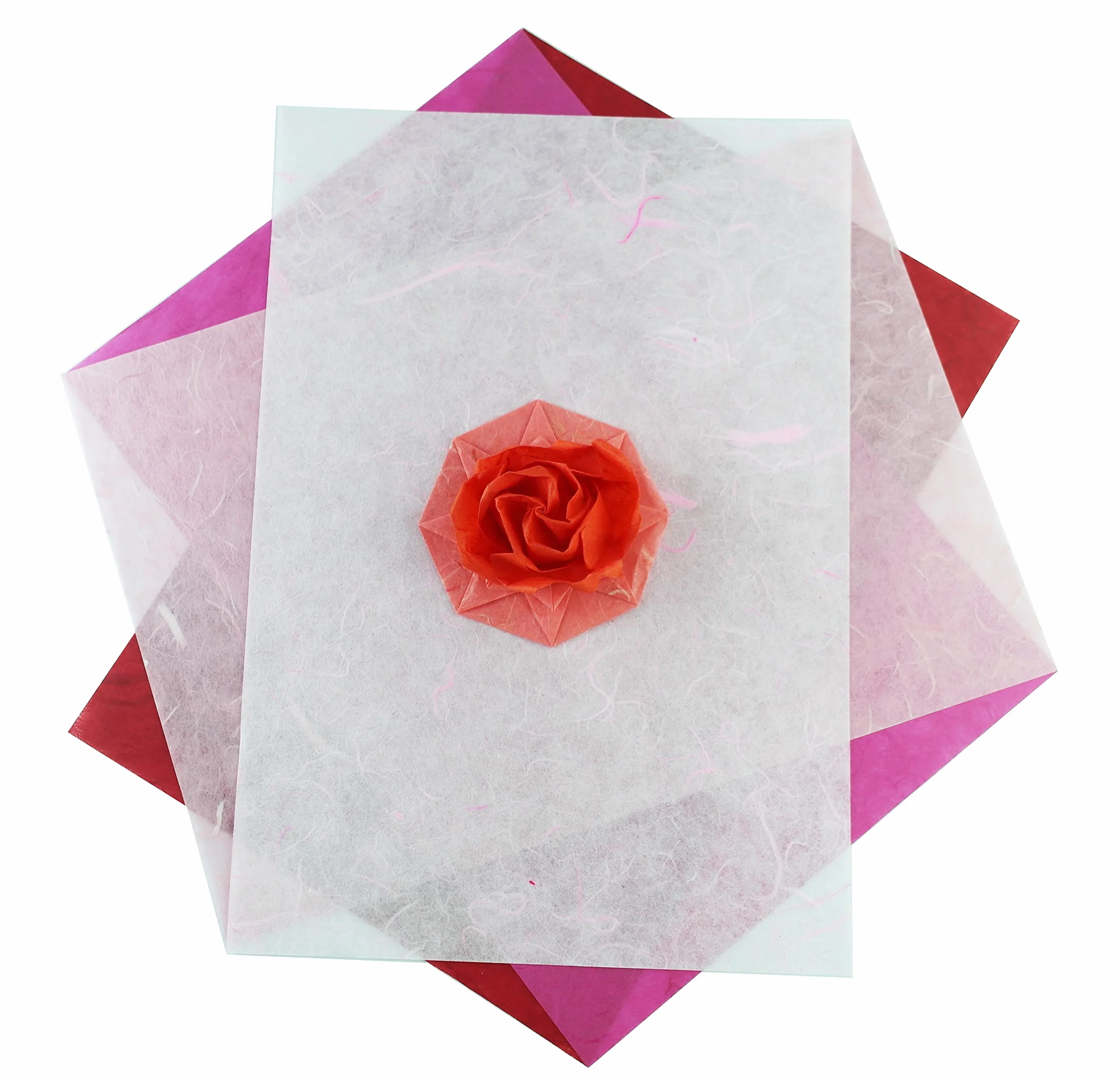 Carta di gelso Washi assortita 50 fogli per origami decoupage