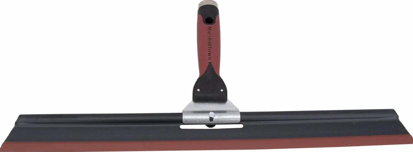 Marshalltown AKD18 Spazzola tergicristallo Angolo di inclinazione Regolabile, con Gomma Flessibile, Larghezza della spatola: 457 mm, Nero/Rosso