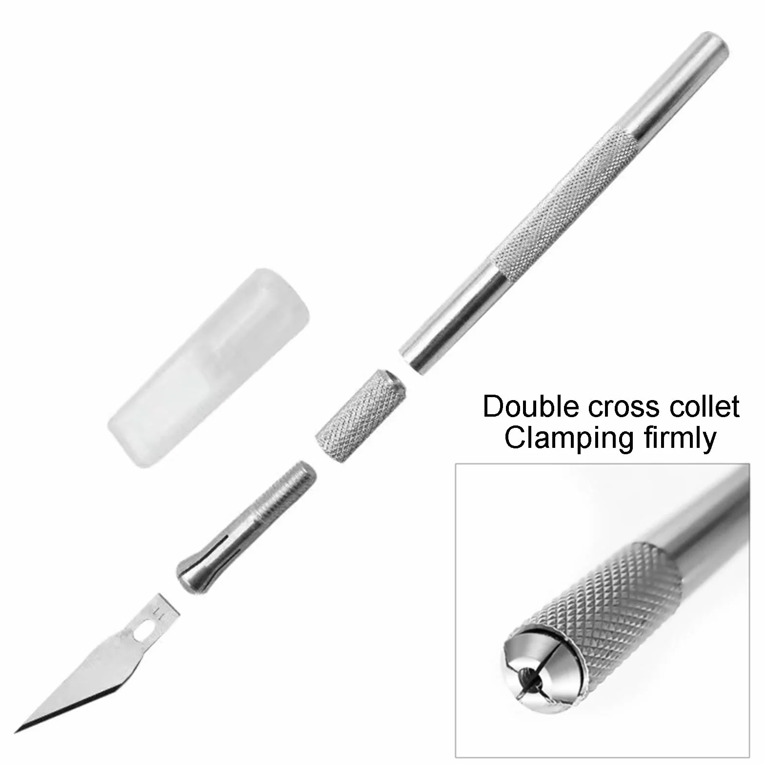 Cutter Di Precisione, Taglierino Cutter e 10 Lame di Ricambio in Acciaio, Coltello da Intaglio Artistici, Coltello da Innesto, Coltello Artigianale, Coltello da Innesto Giardino