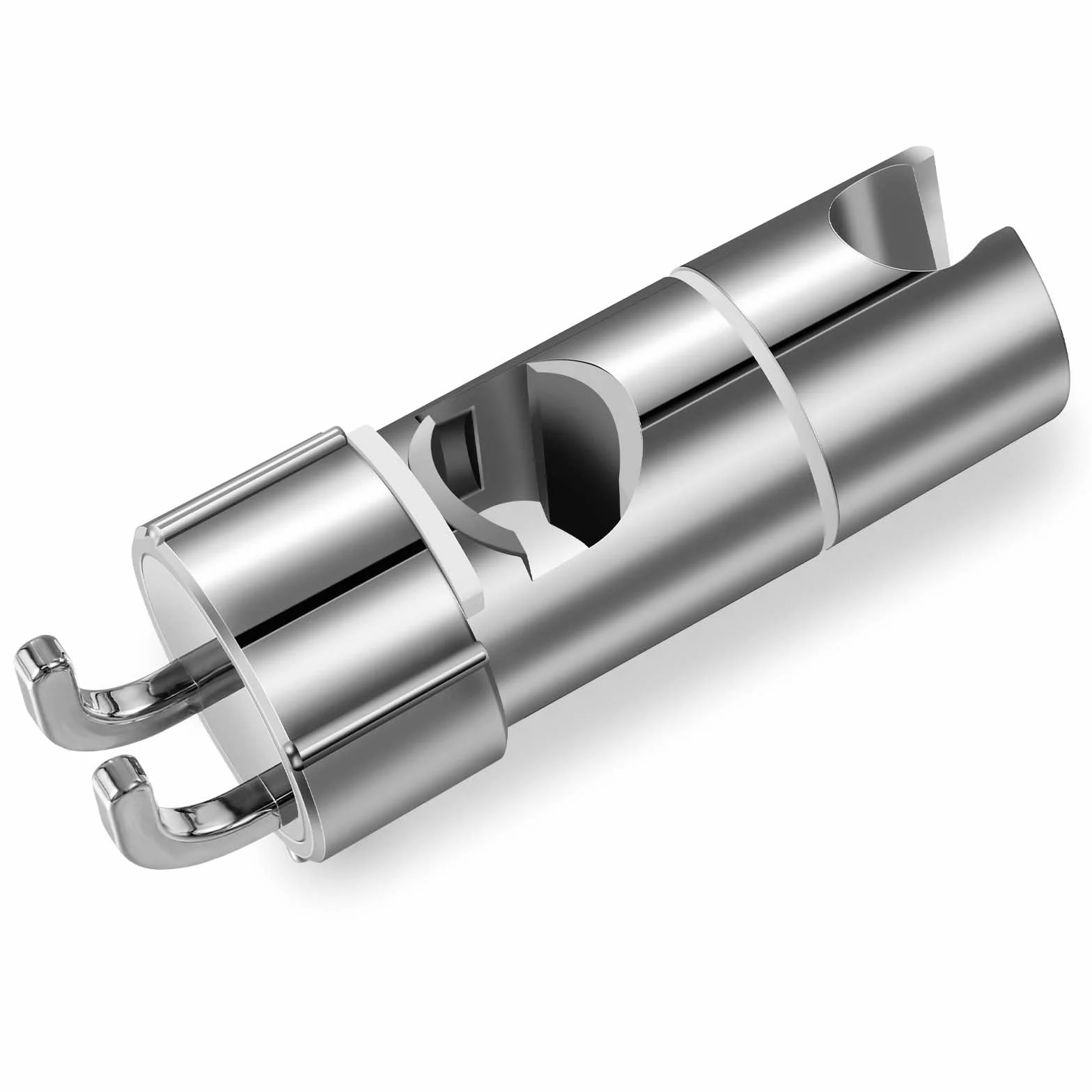 Vinabo Supporto Soffione Doccia, Supporto Doccia Senza Foratura, 18-25 mm, Diametro Regolabile, Supporto Doccetta con Gancio, Installazione Semplice