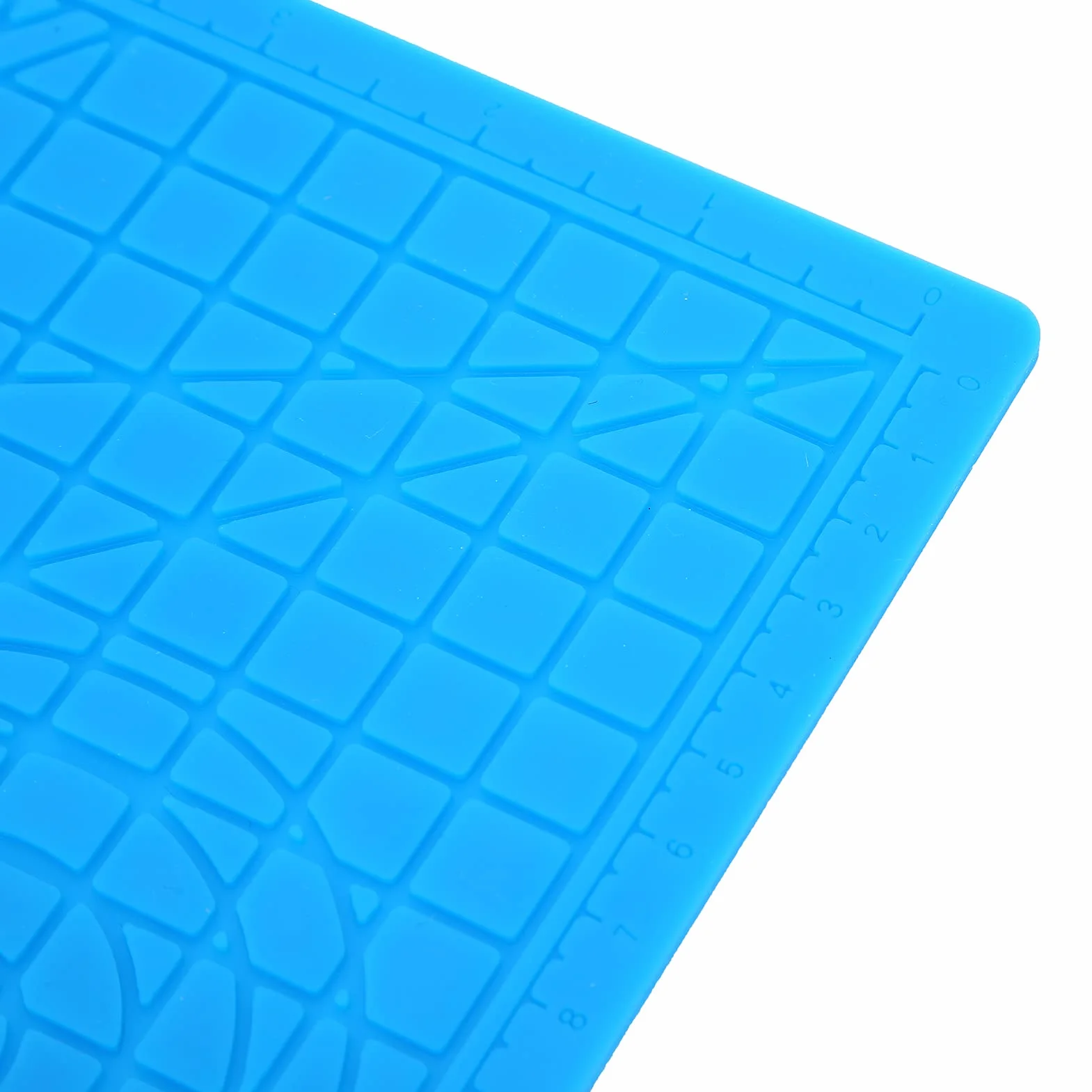 Tappetino per Design 3D, Tappetino per Penna per Stampa 3D in Silicone con Tappi per le Dita, Tappetino per Modelli di Base in Silicone Flessibile 3D, Disegni a Più Forme per Penne per Stampa 3D, Rega