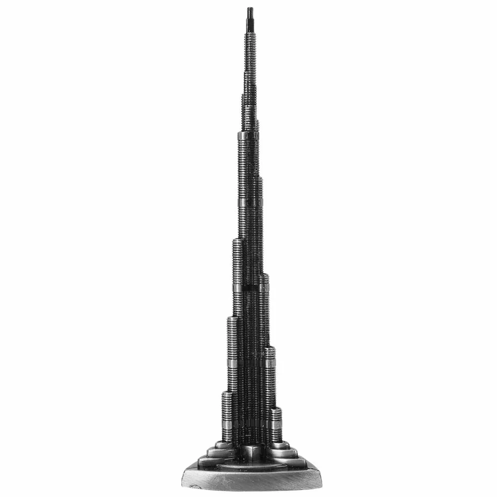 Burj Khalifa Tower Model Metal Miniature Dubai Desktop Decor