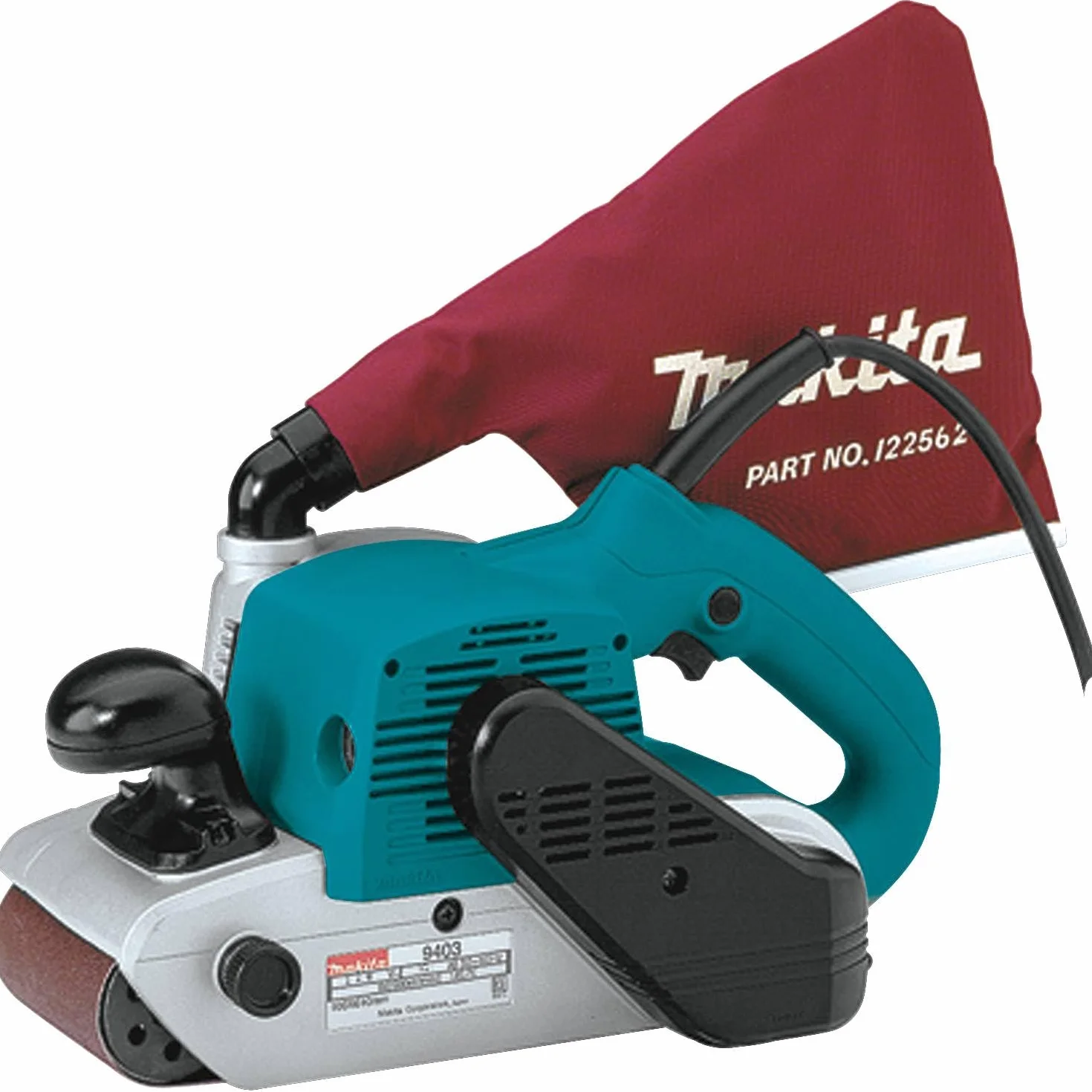 Makita 1200 9403-Levigatrice a Nastro 100x610 mm 1200W 500 m/min 5.7 kg, 1200 W, 120 V