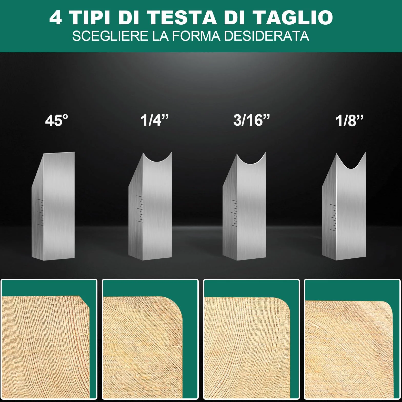 HYCHIKA Pialla per Legno con 4 lame (45°/3/5/6mm), Pialletto a Mano per Legno. Impugnatura Ergonomica, Livella a Bolla, Pialla Manuale per Legno per Falegnami e Carpentieri