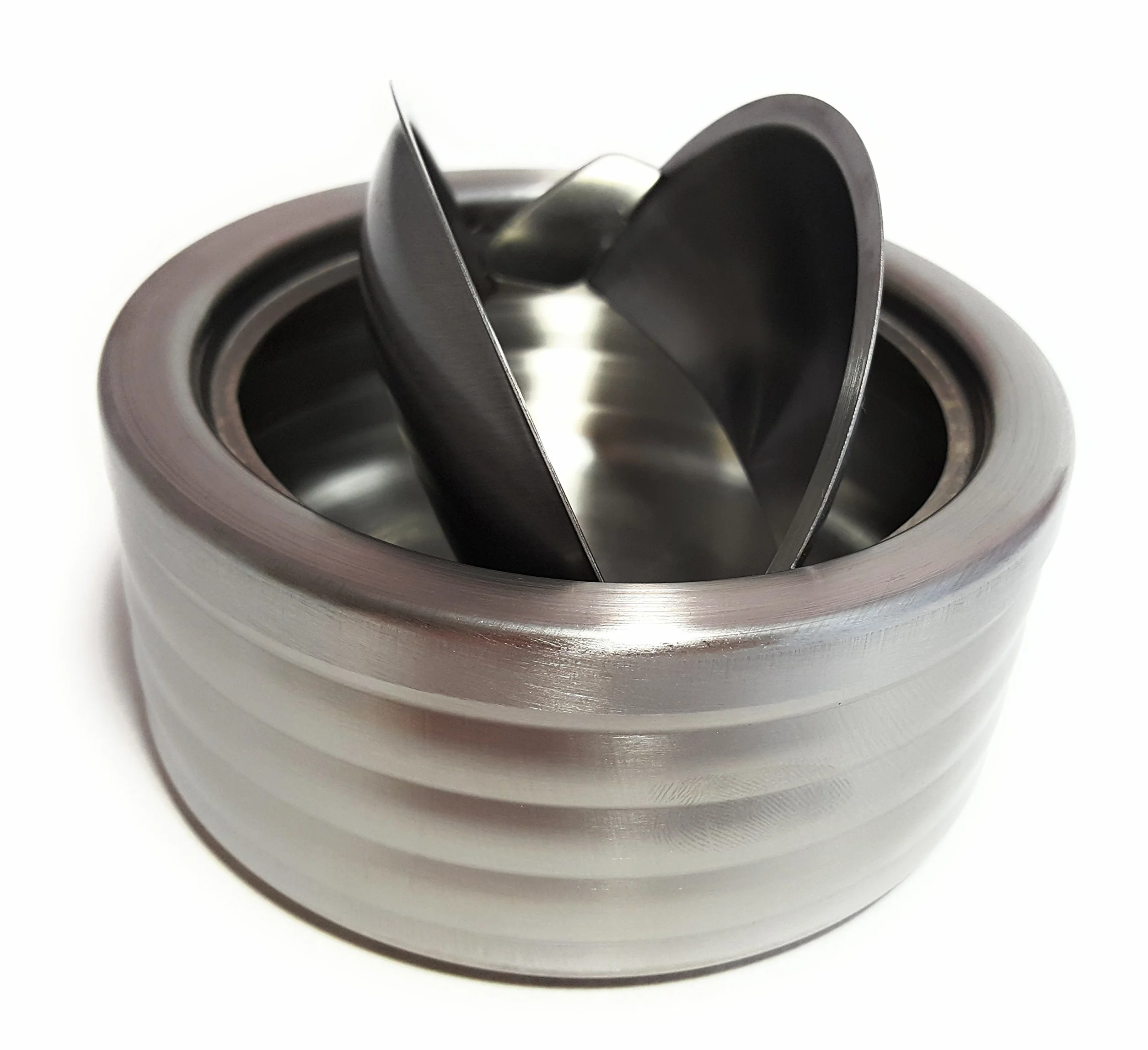 Posacenere antivento in acciaio inox richiudibile