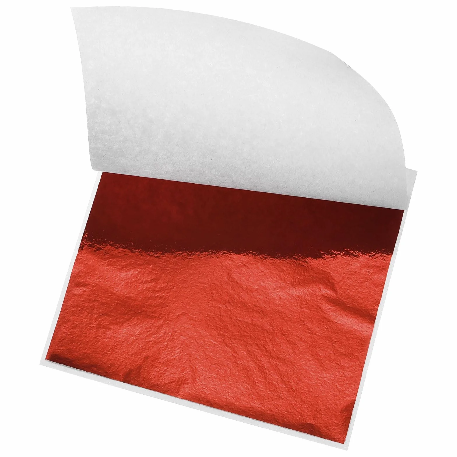 QUARKZMAN Foglia Rossa in Fogli di Alluminio, 8,5 cm x 8 cm, Confezione da 200