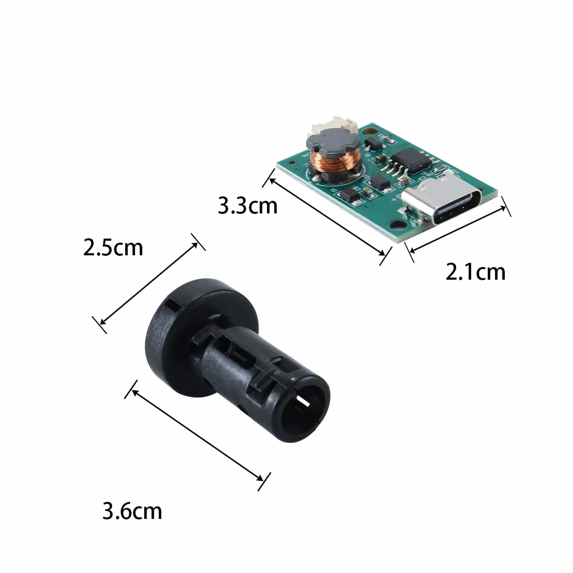 Nebulizzatore a ultrasuoni 4 pezzi Piastra per pellicola USB Accessori umidificatore fai da te