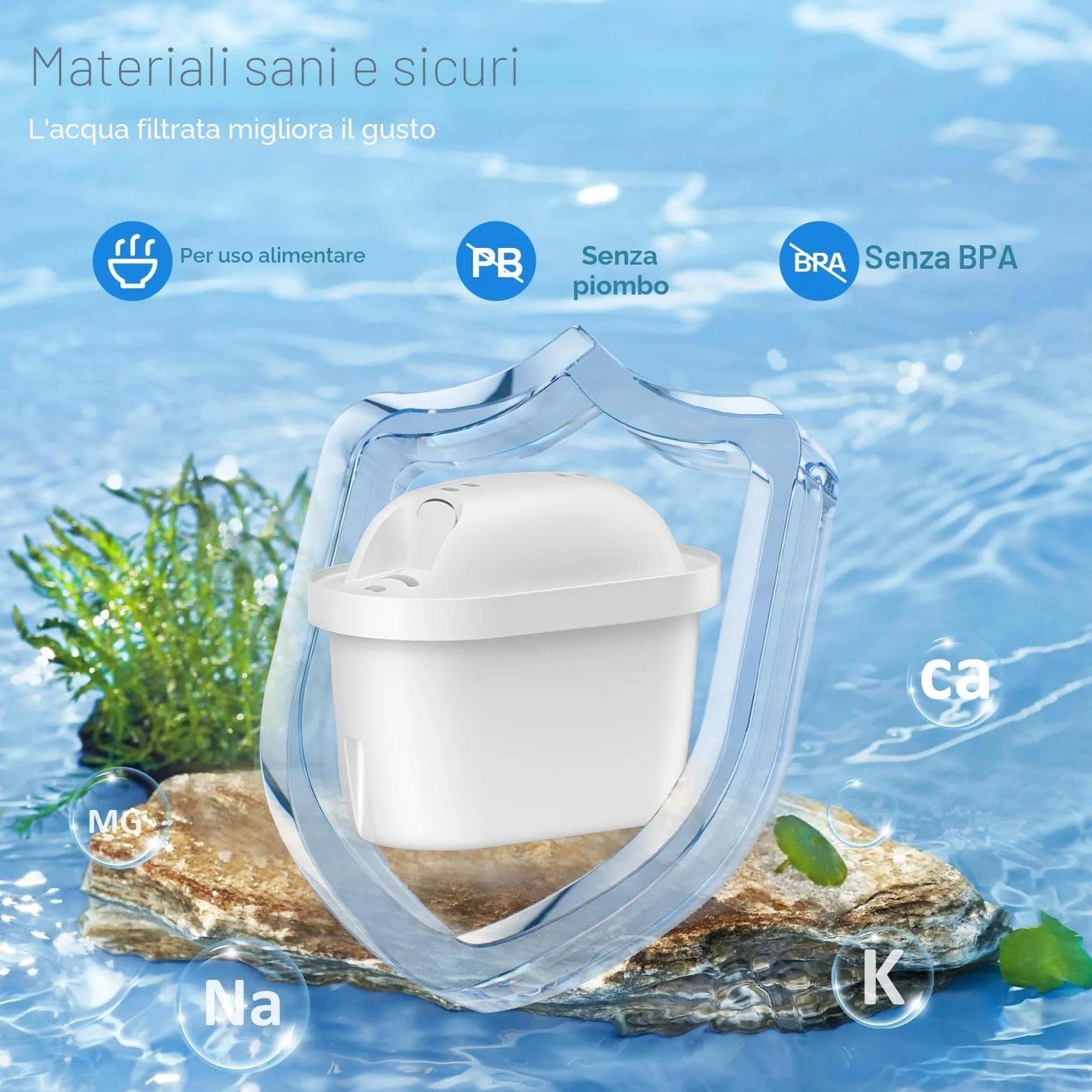 Cartucce Filtro Dell'acqua Compatibili Con Brita Maxtra Pro All-in-1, Maxtra+ Plus, 6 Pezzi