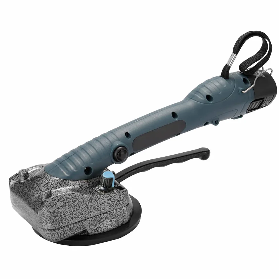 Weytoll Vibratori per Piastrelle a Batteria 45kg, 10 marce di frequenza regolabili per la posa di piastrelle a parete 100 x 100 mm (2 batterie)