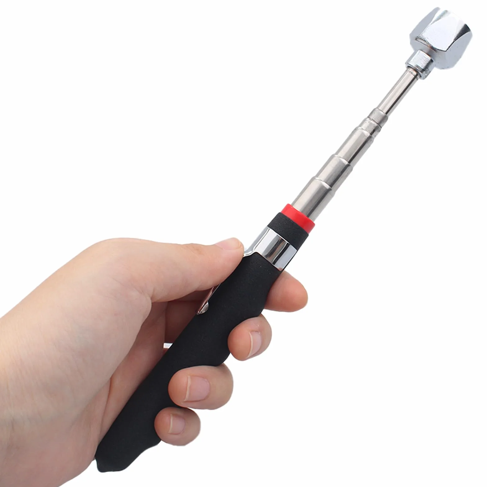1pezzi Strumento Magnetico per Pickup,Asta Telescopica Magnetica Portatile, Estensibile 19-78.5cm, per recupero di Piccole Pezzi,Oggetti Metallici(16 lb)
