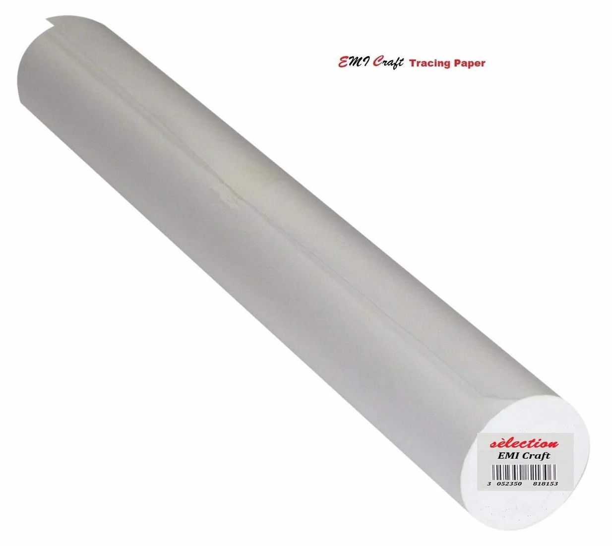 Rotolo da disegno, 40 g/m², 33 cm x 20 m, trasparente, 0,33 x 20 m, 40/45 g/m²