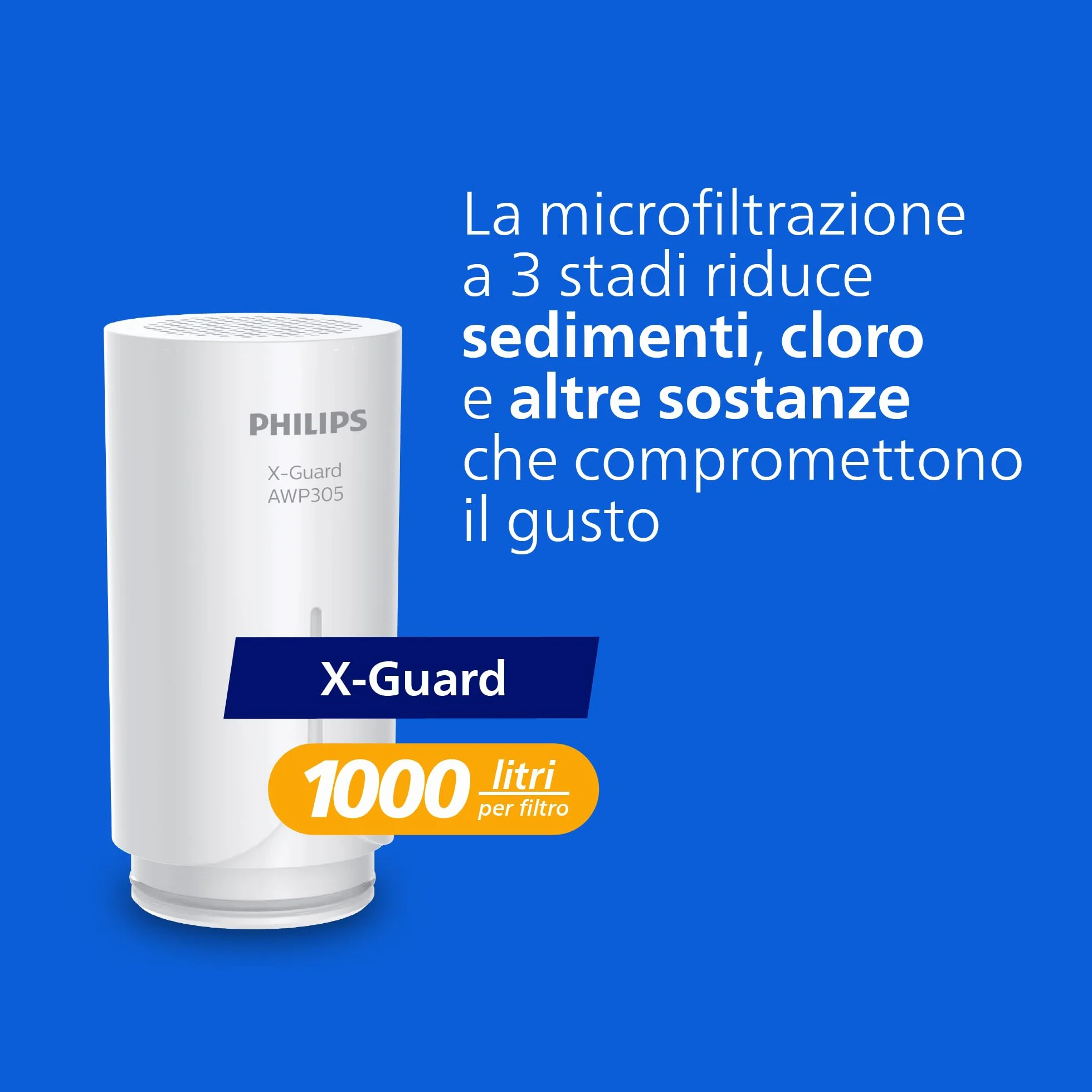 Philips Water Ontap Cartuccia filtrante AWP305/10 MICROFILTRAZIONE 1000 L