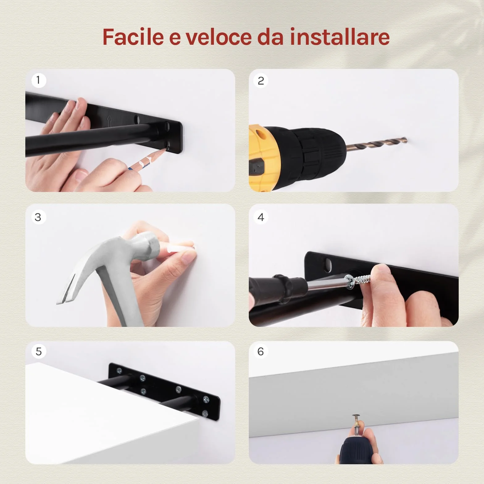 WOLTU Mensola da Muro Rettangolare Scaffale Libreria a Parete Decorazione per Cameretta Ufficio Porta CD/Dvd in Legno Bianco 120cm RG9315ws