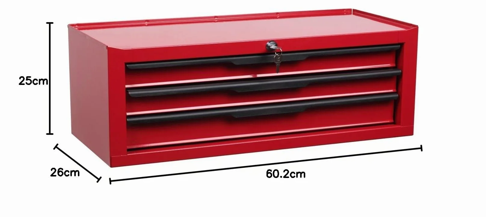 Hilka G301C3BBS - Cassettiera per attrezzi a 3 cassetti, resistente