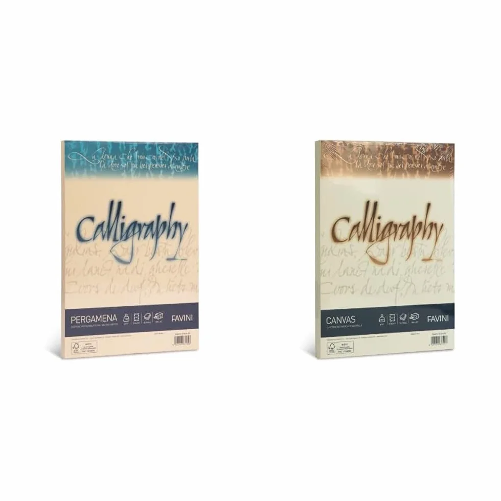 Favini A692084 Calligraphy Pergamena Liscio, 50 Fogli