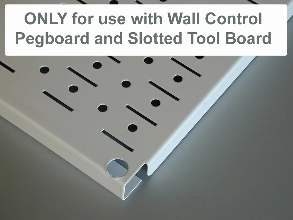 Wall Control KT-200-DLX B Assortimento di ganci Deluxe in metallo per pannelli portaoggetti con fessure, nero